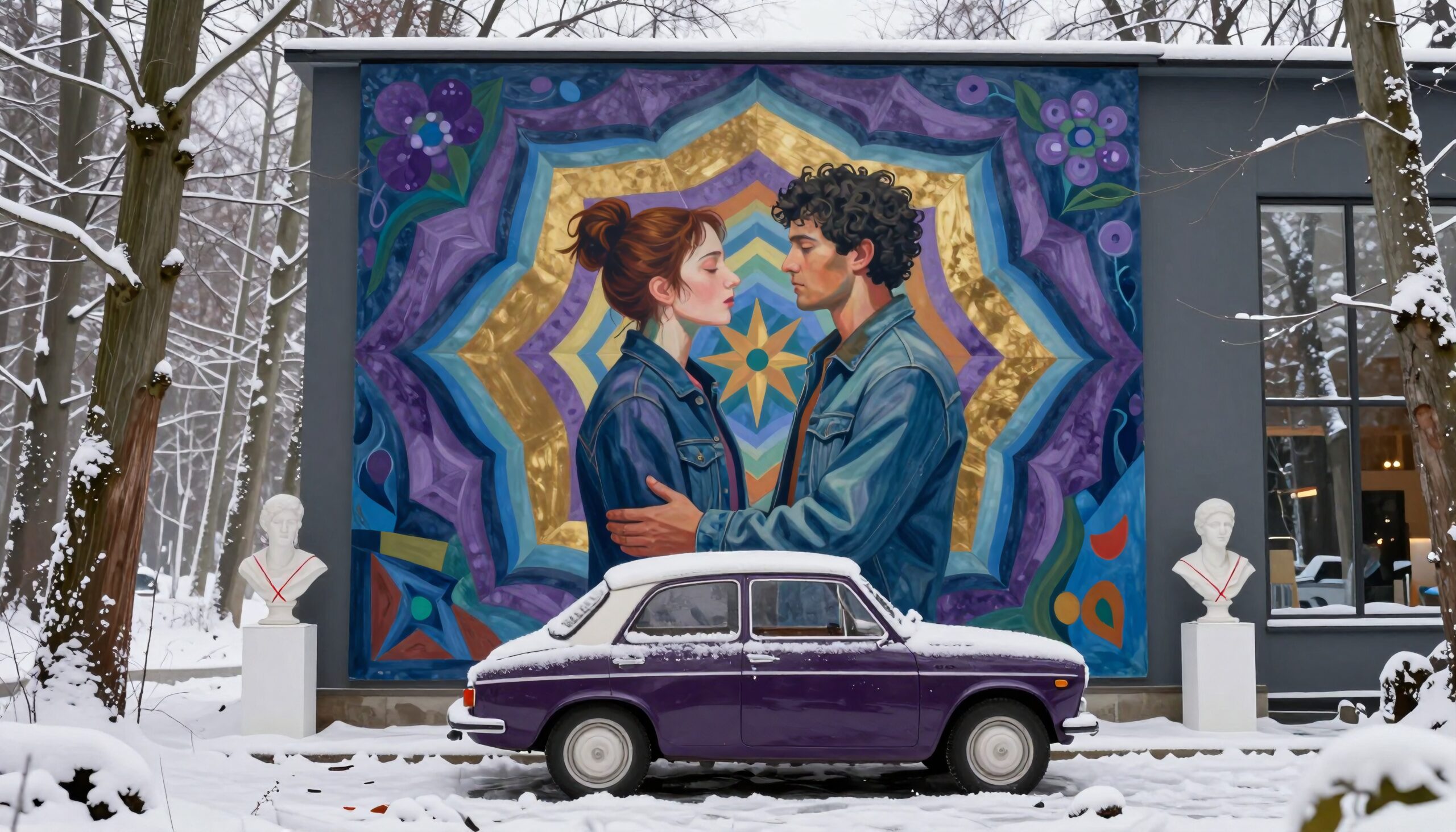 Colorful Wintery Urban Street Art