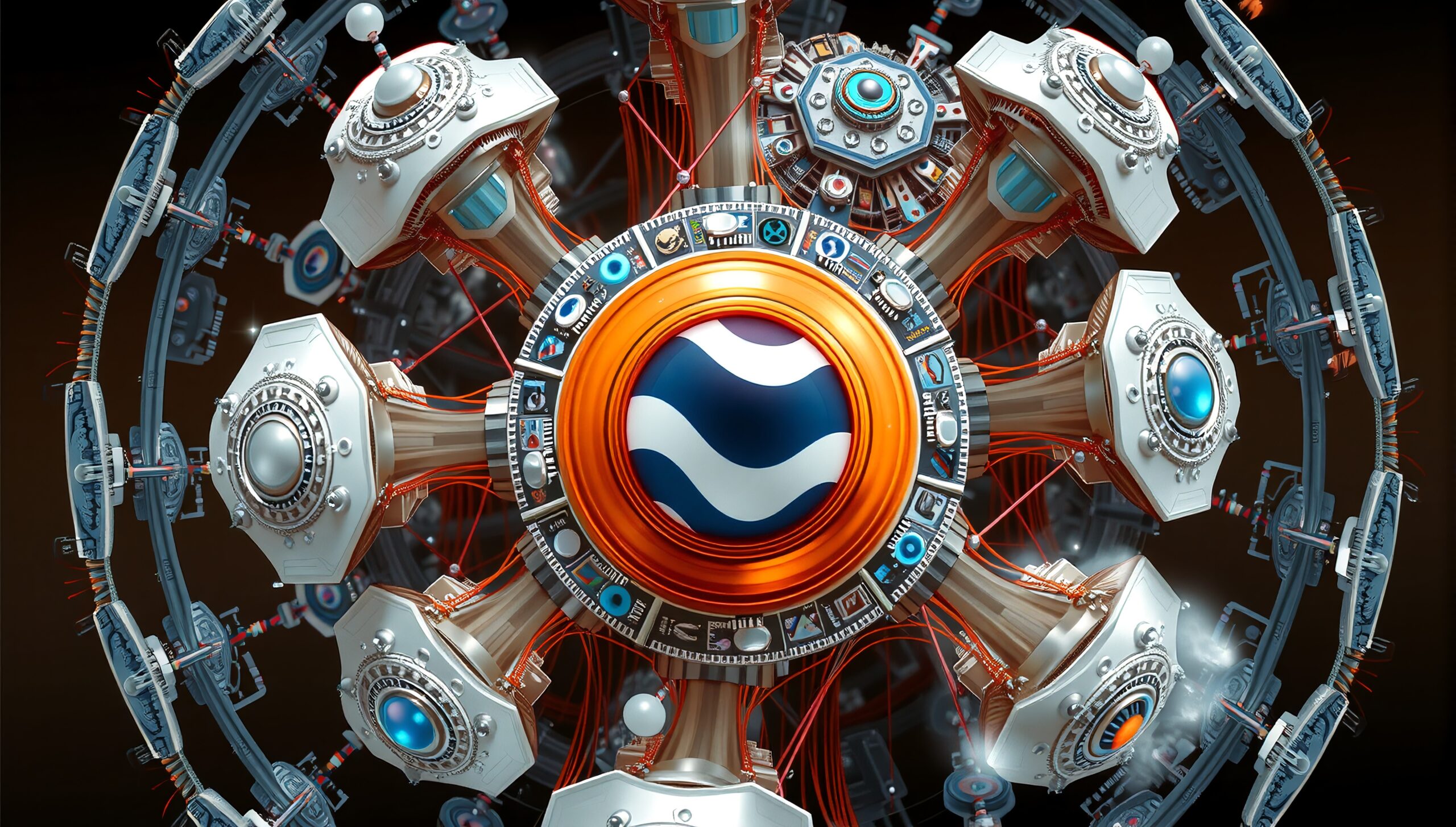 Intricate Futuristic Sphere Design