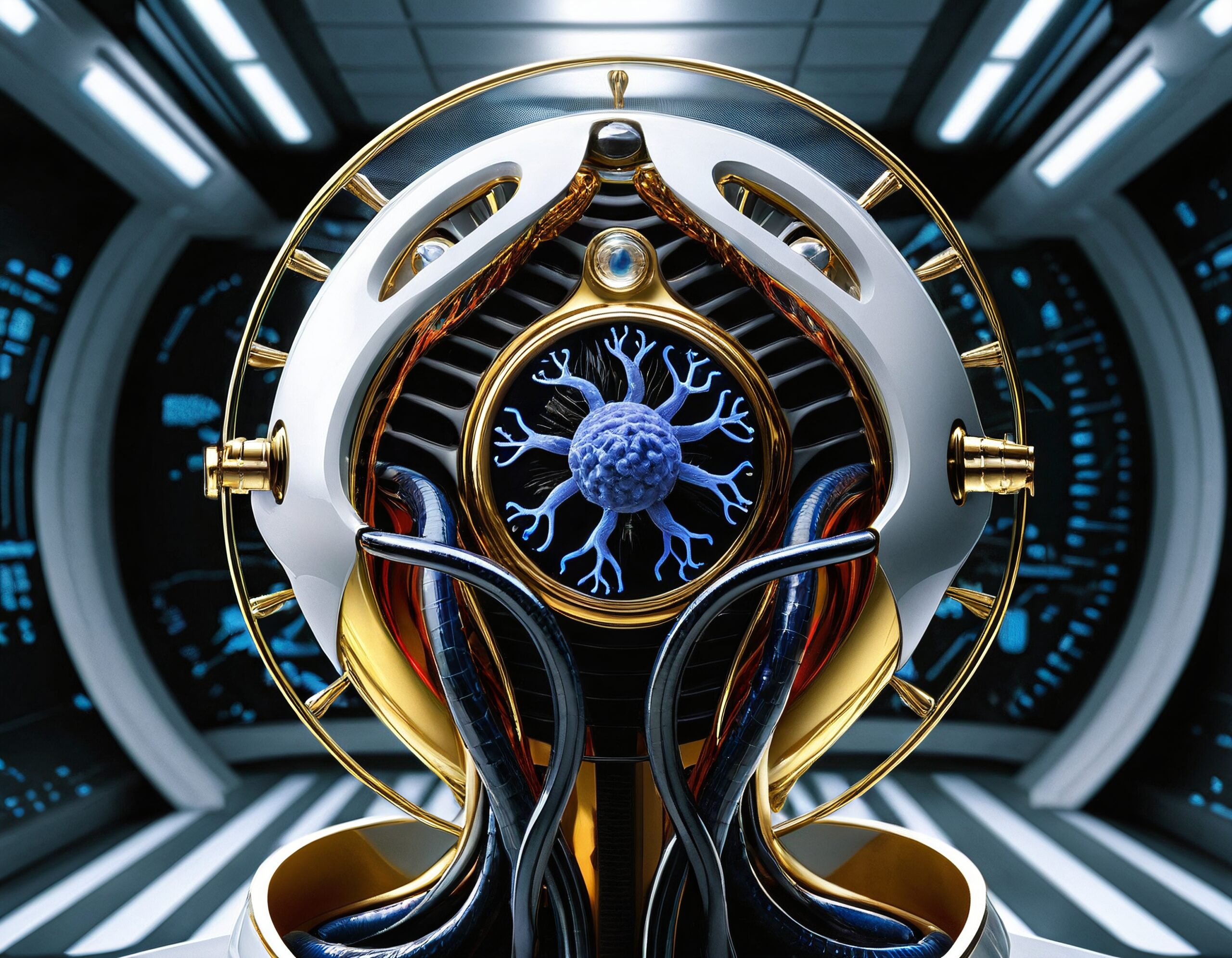 Futuristic Technological Device Interface