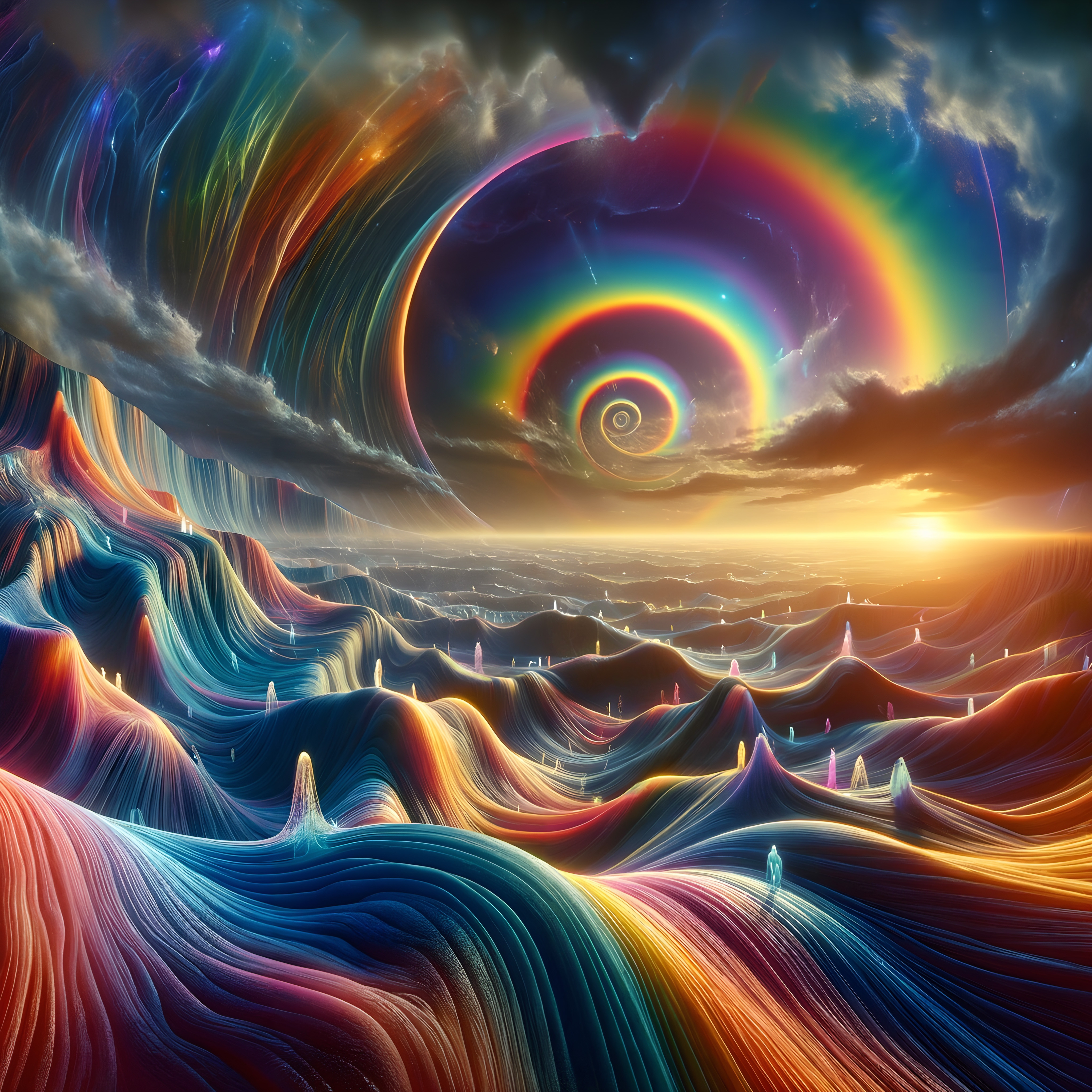 Dreamscape of Vibrant Hills