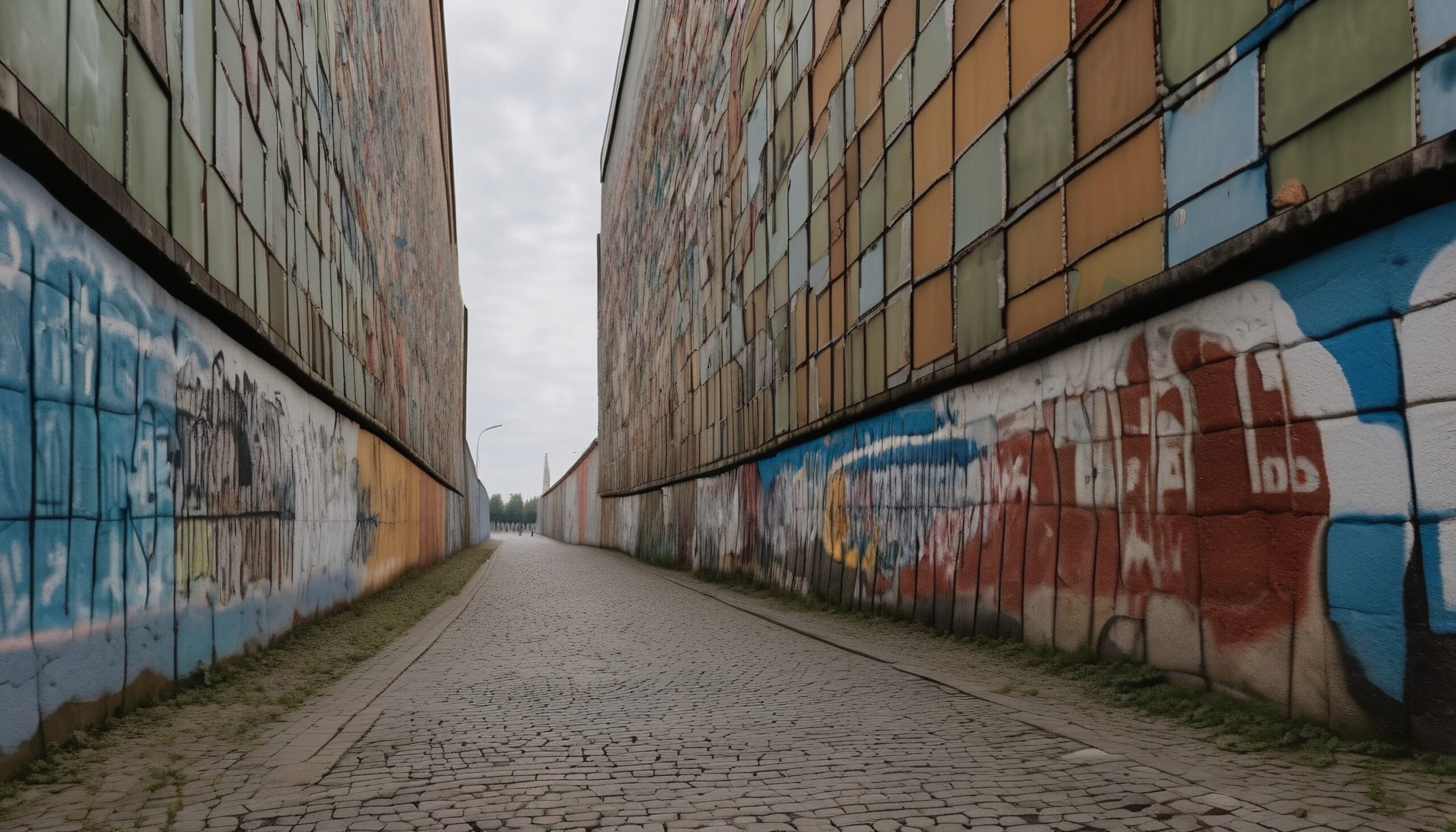 Graffiti Alleyway Urban Perspective