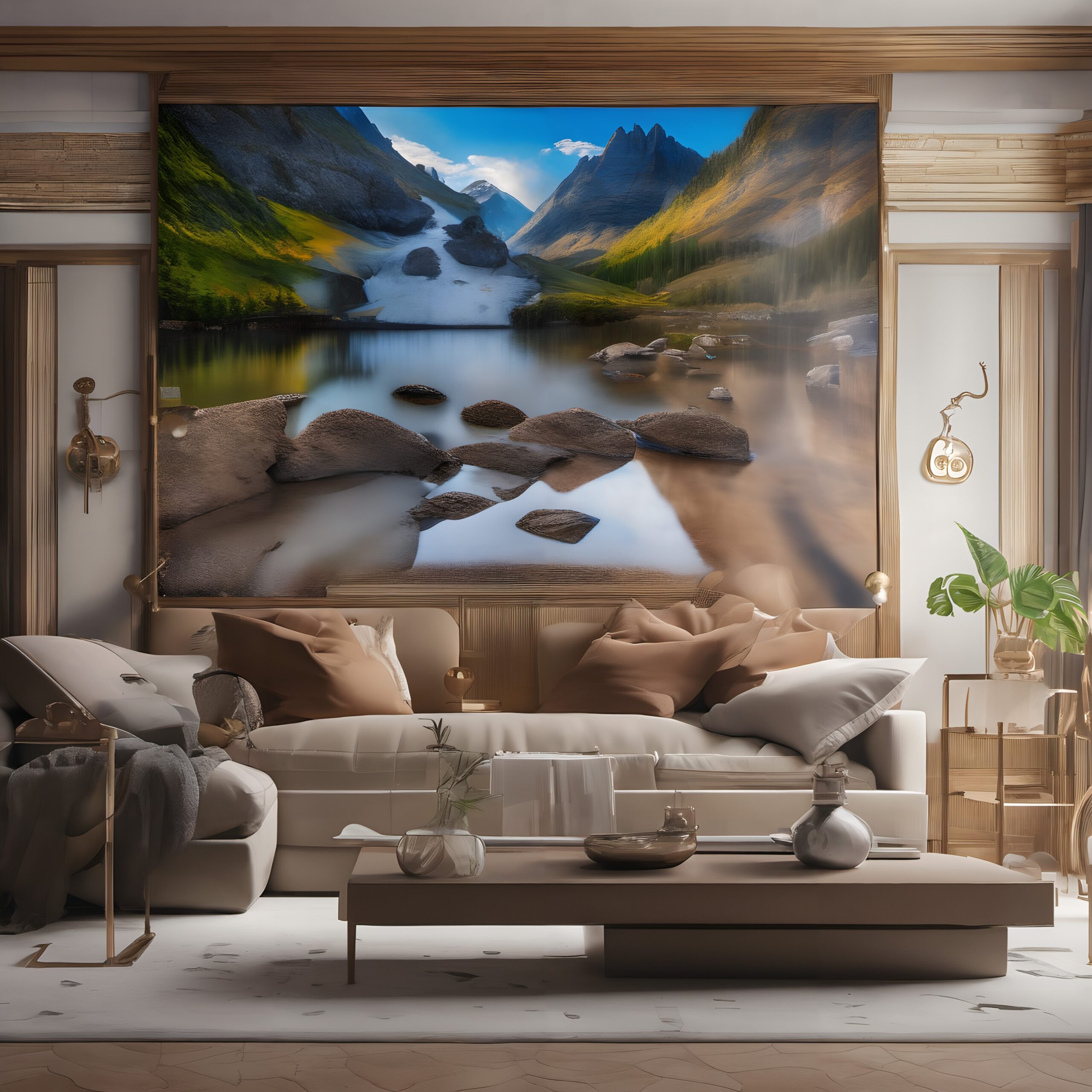 Nature’s Beauty in Living Room