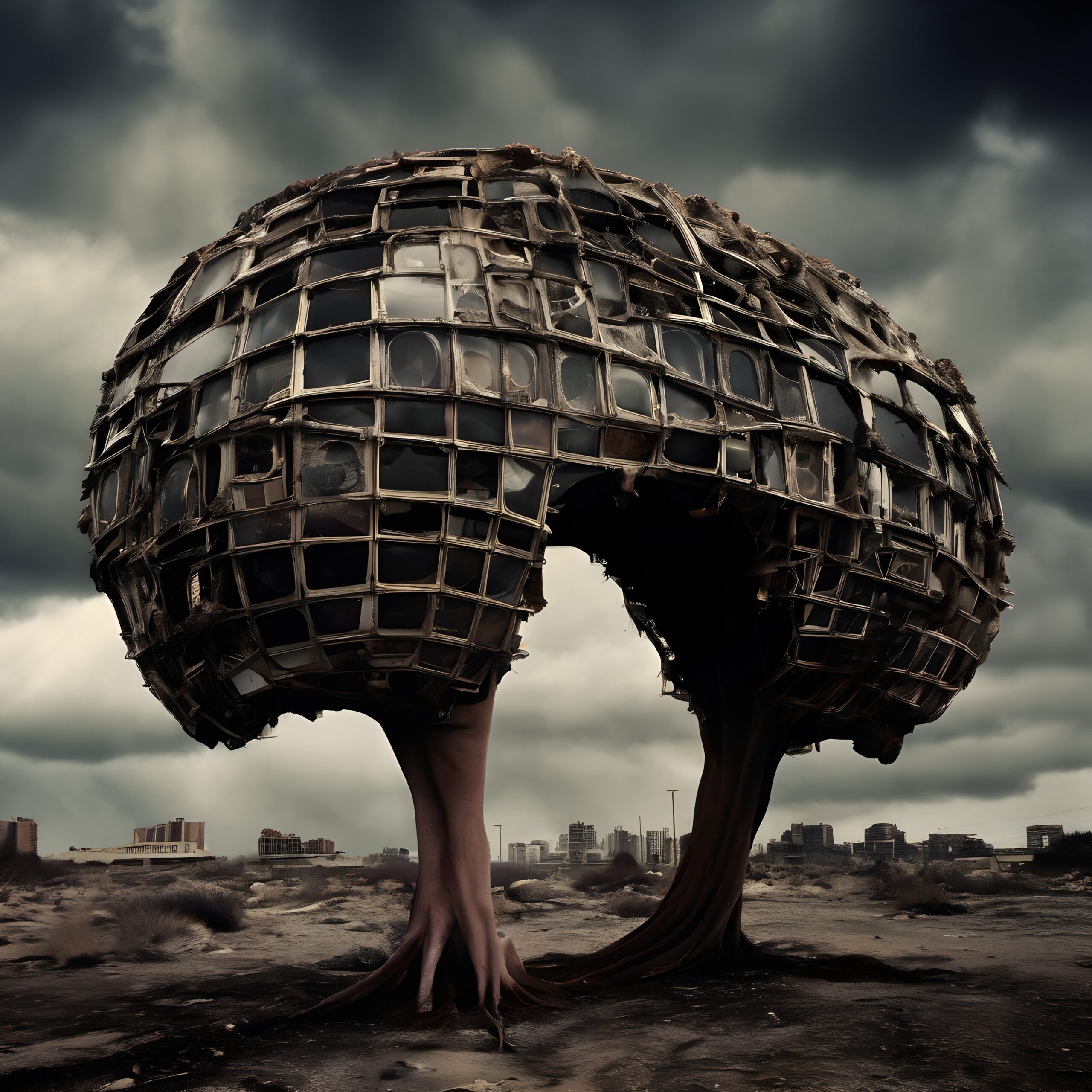 Futuristic Tree-like TV Structure