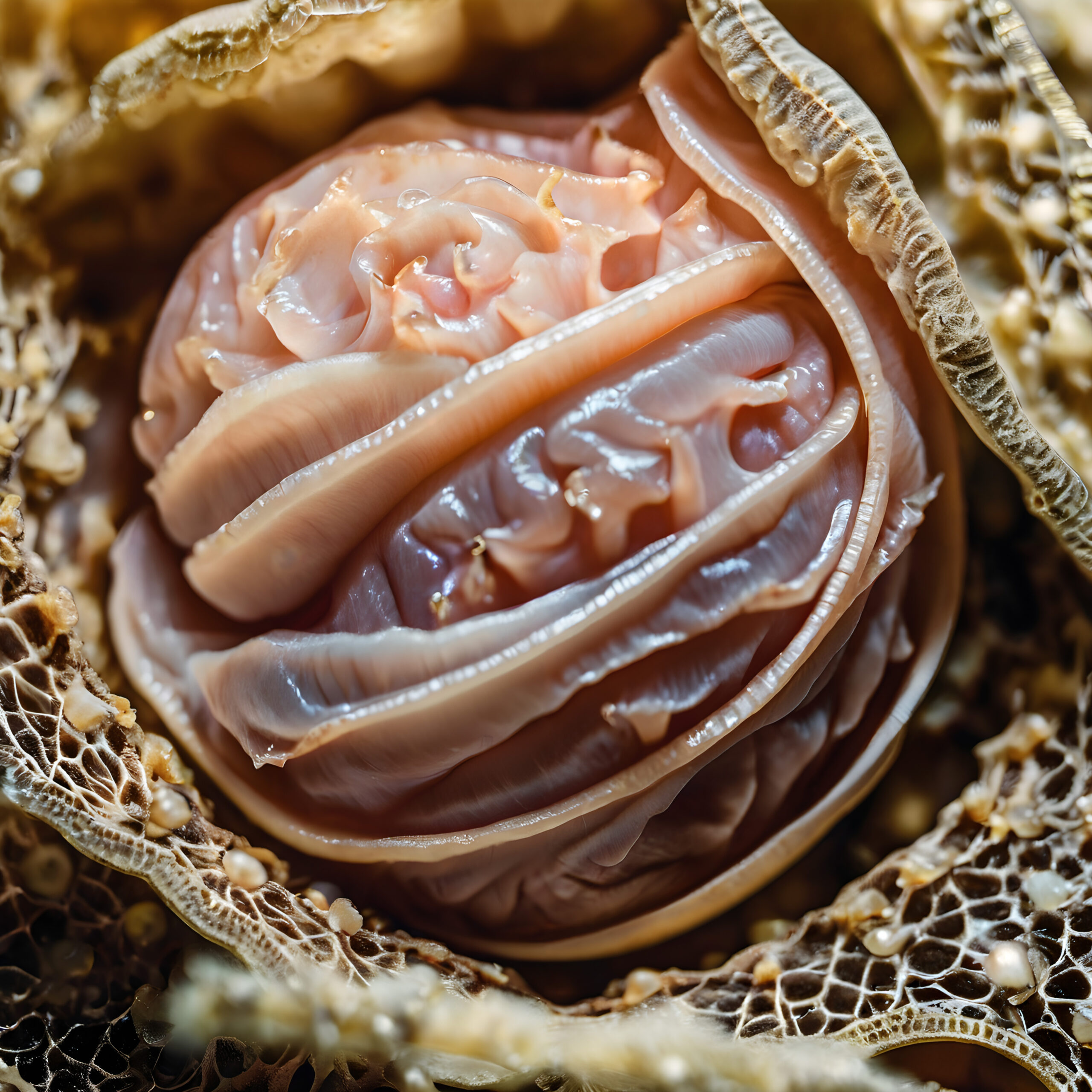 Fresh Sea Urchin Roe in Natural Shell