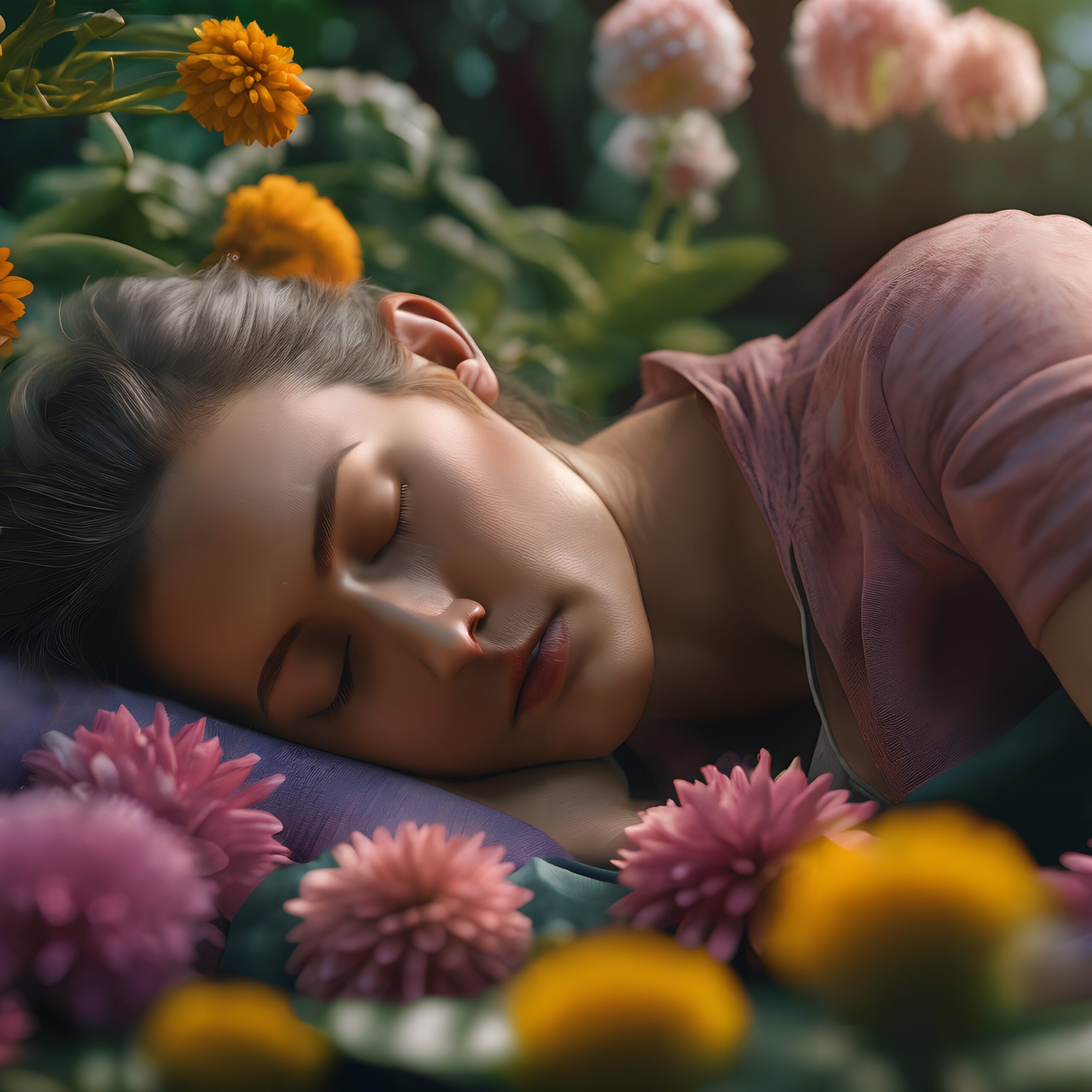 Dreaming in a Flower Garden