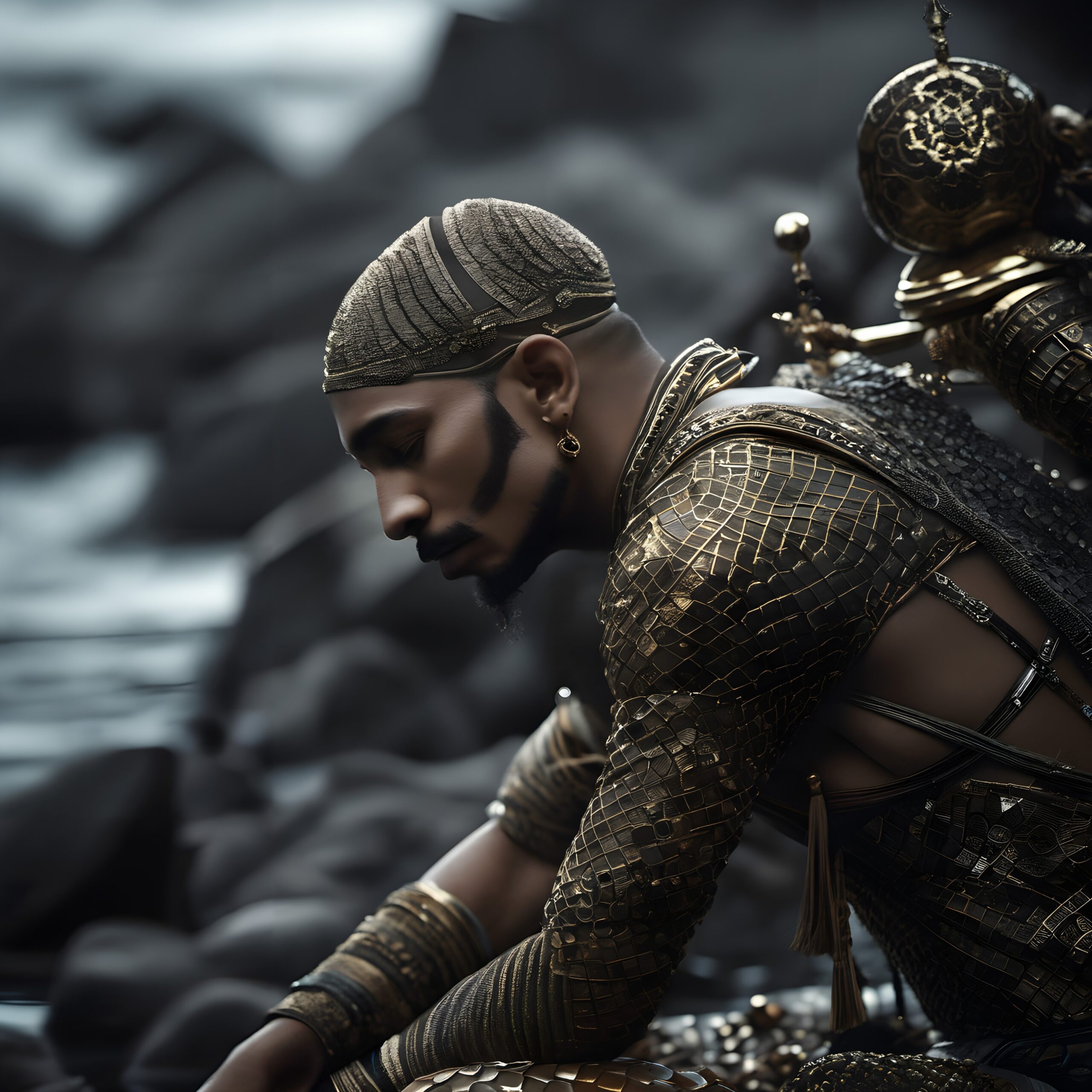 Future Warrior by the Sea