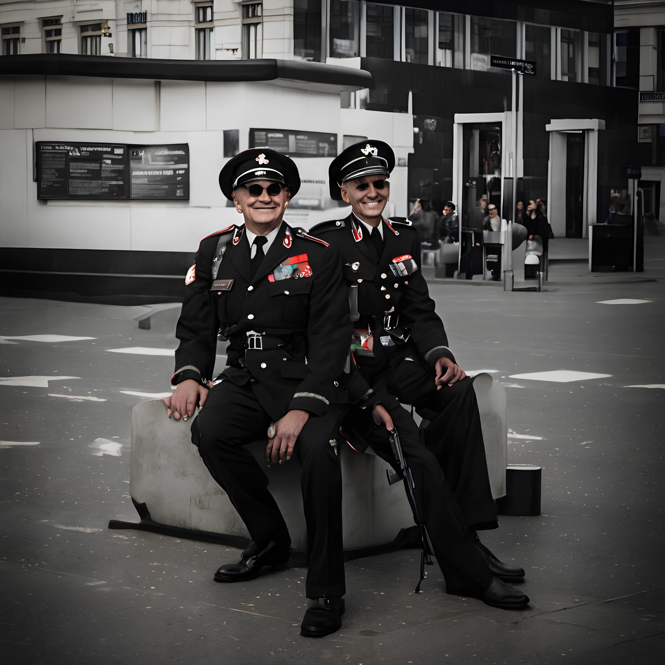 Historic Uniforms in Urban Setting