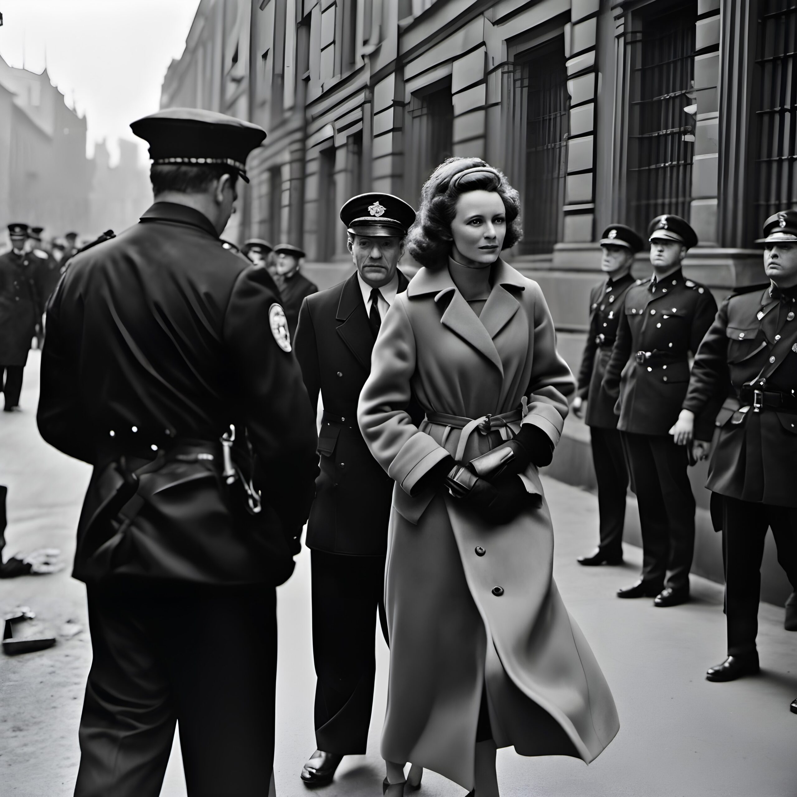 Regal Walk Among Officers