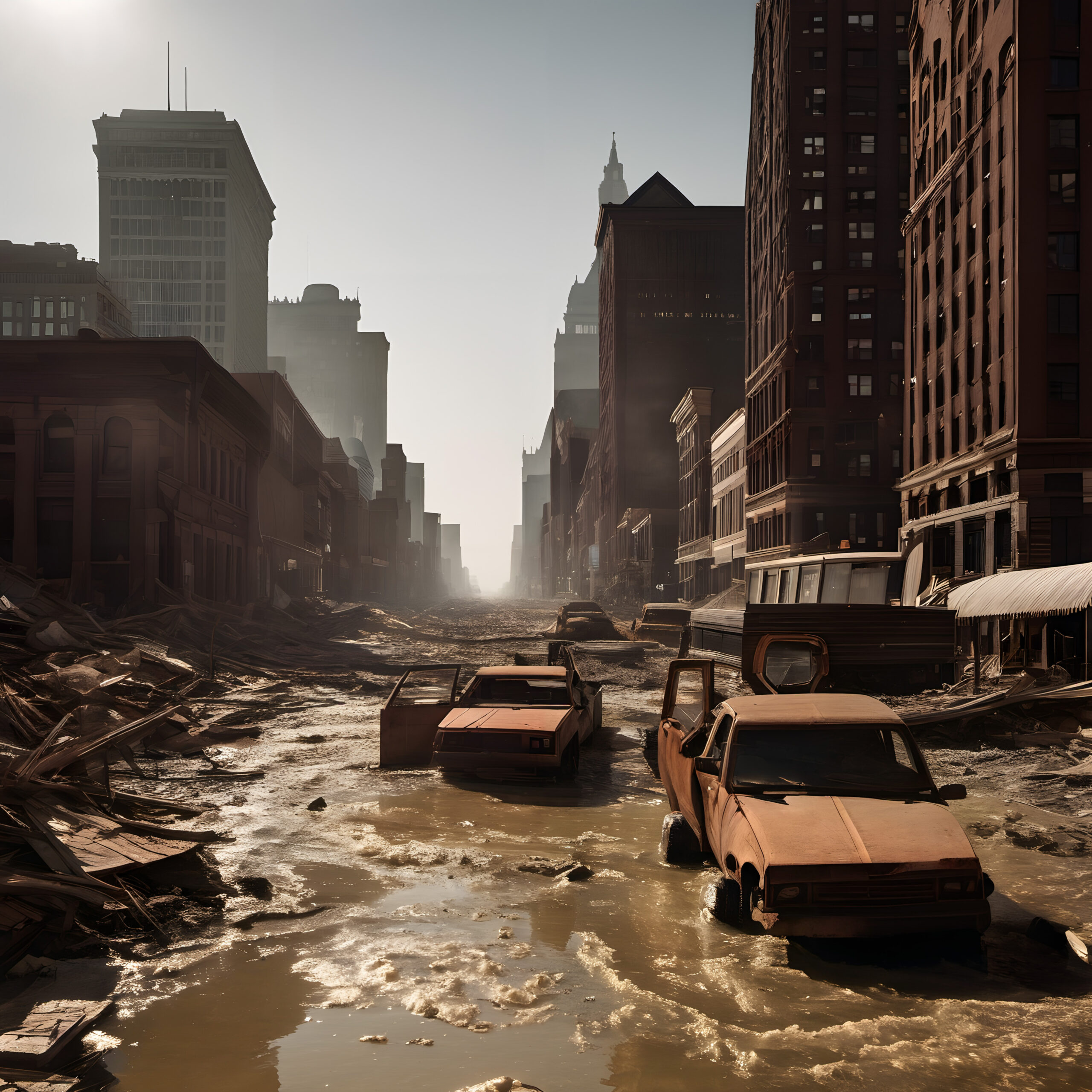 City Ruins After Apocalypse