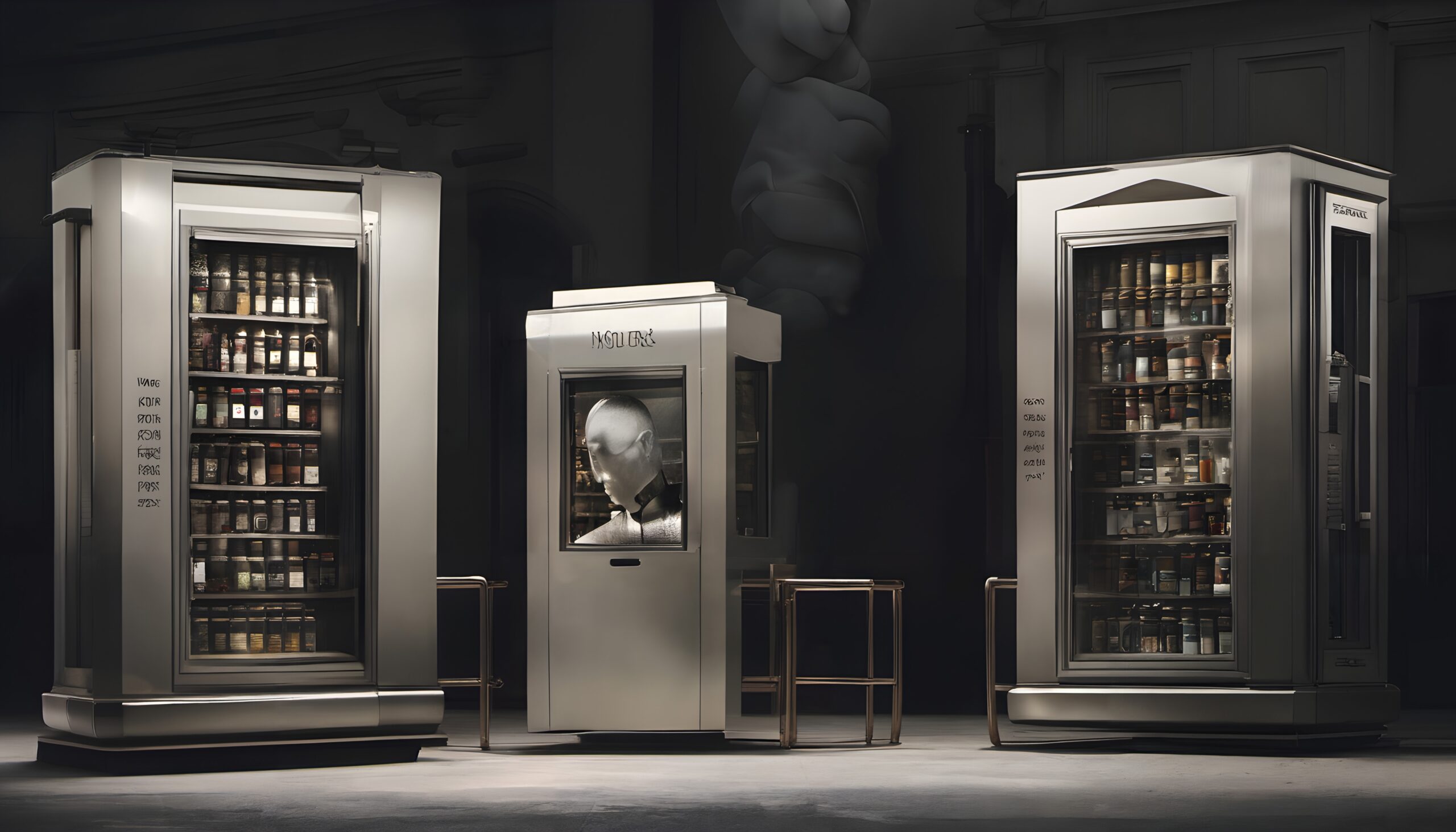 Futuristic Vending Machine Installation