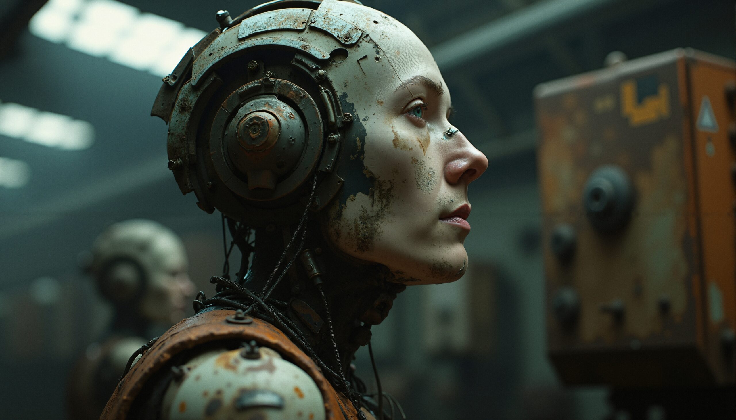 Rusty Cyborg in Workshop