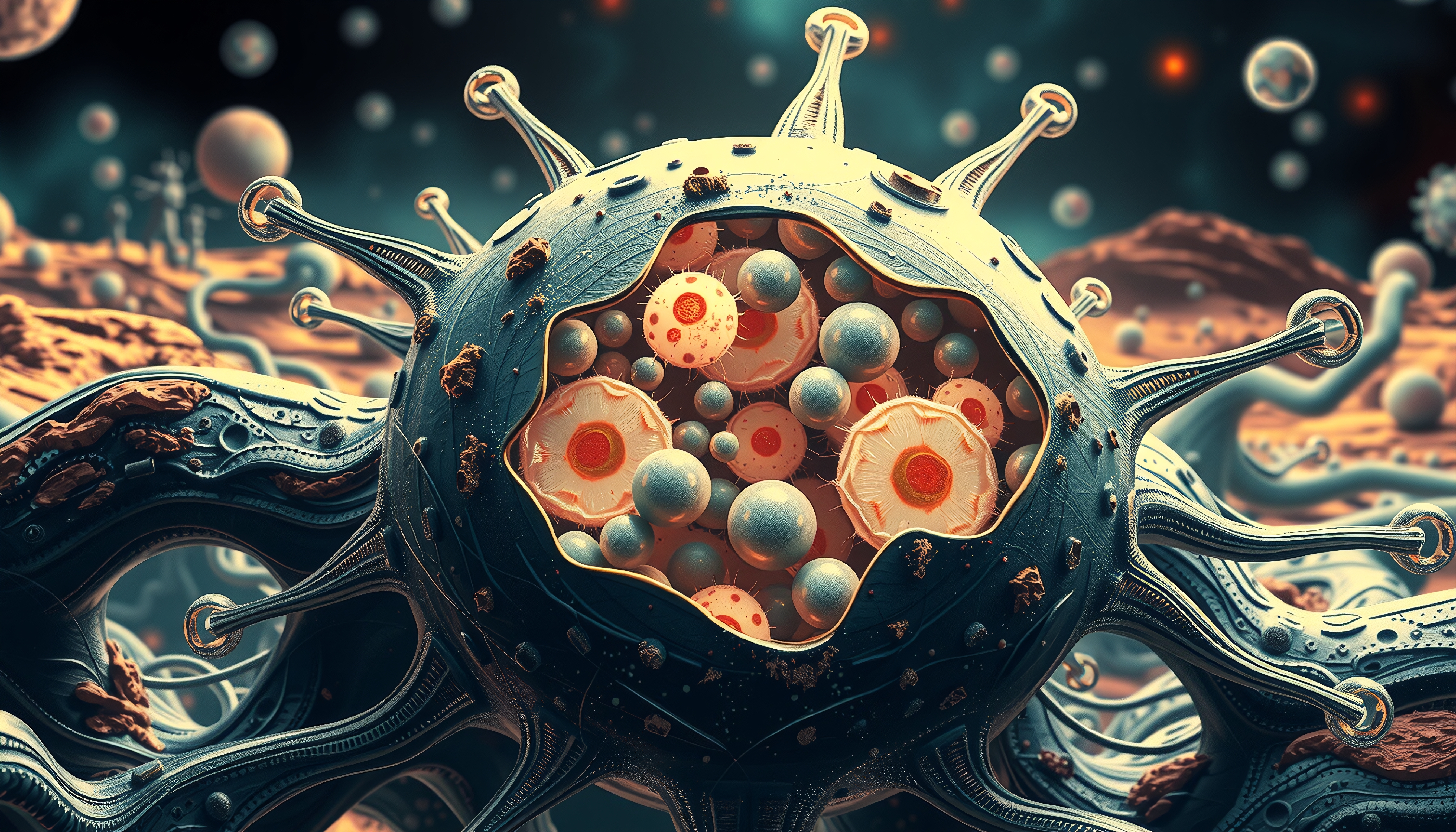 Imaginary Microscopic World Revealed