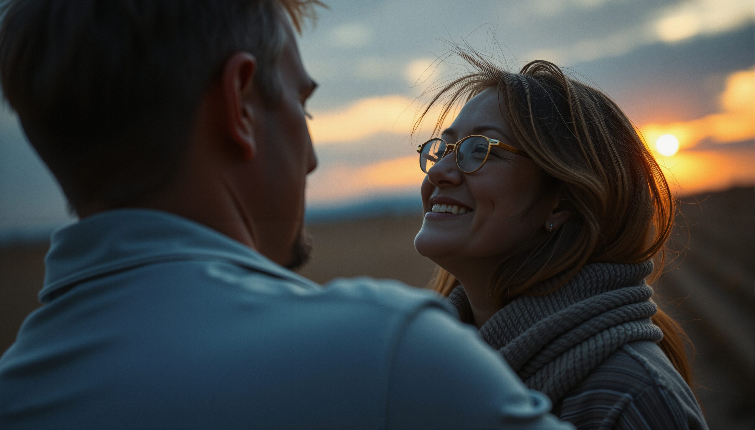 Sunset Love in the Countryside