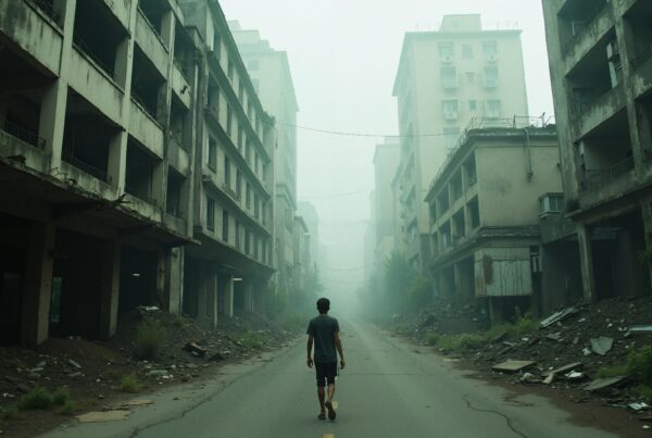 Solitary Walk in Abandoned City