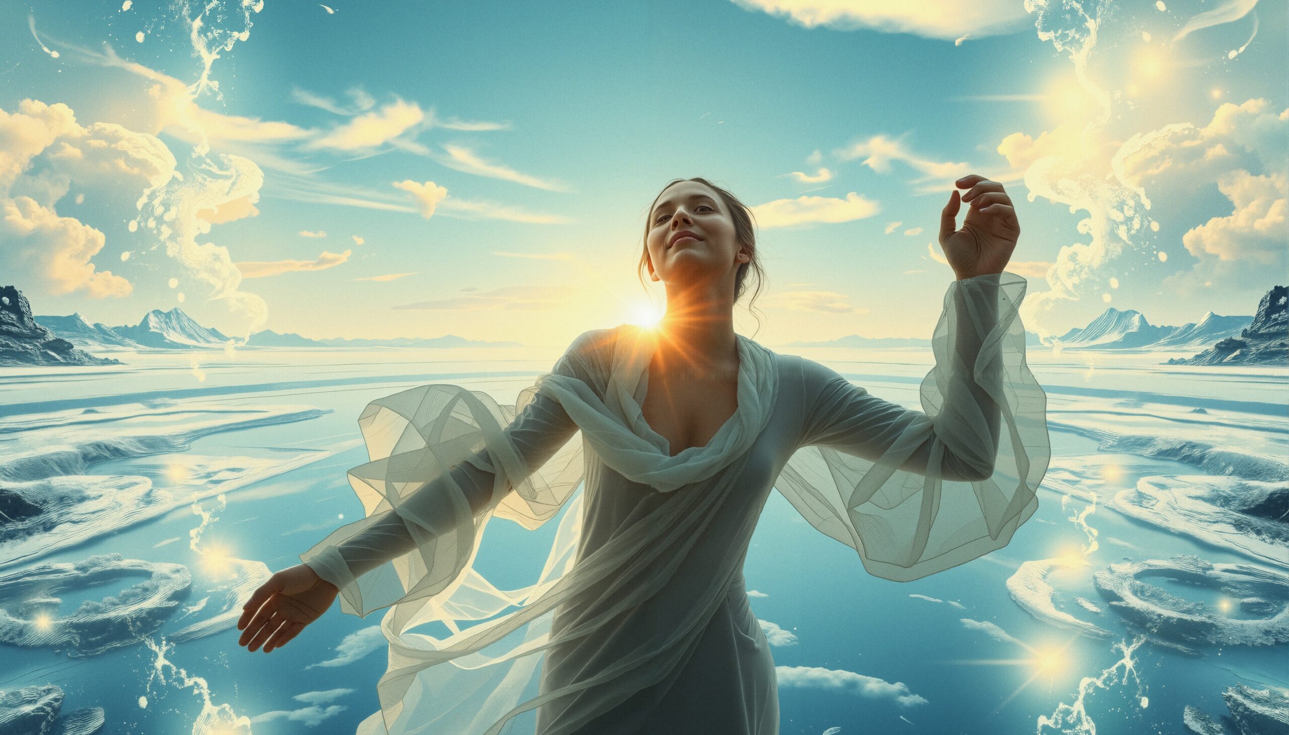 Ethereal Dance by Shimmering Waters