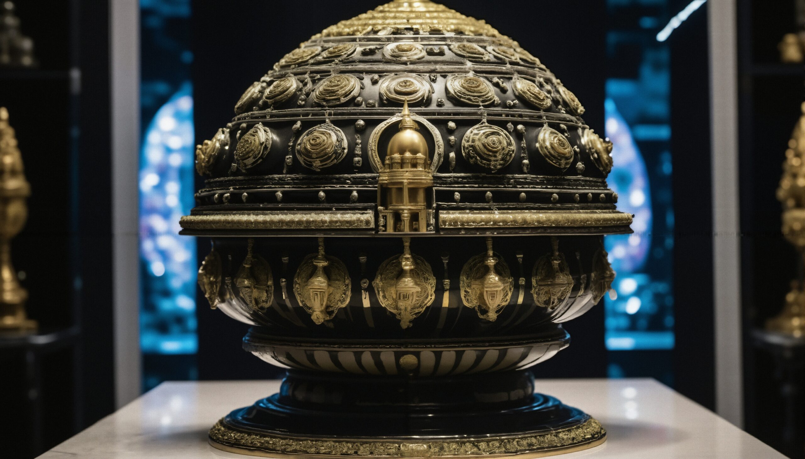 Ornate Metallic Dome-Shaped Masterpiece
