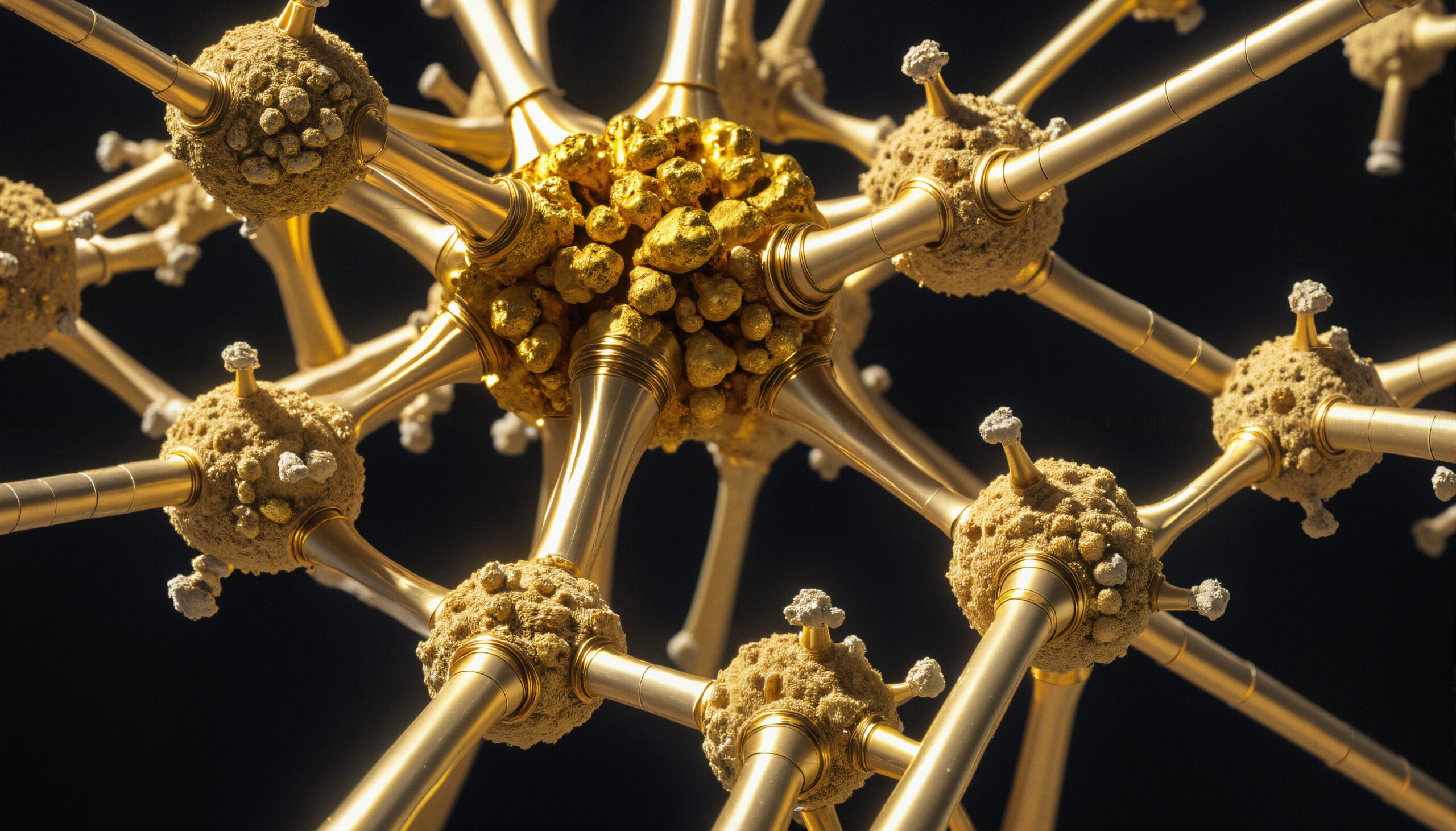 Viral Structure on a Gold Lattice