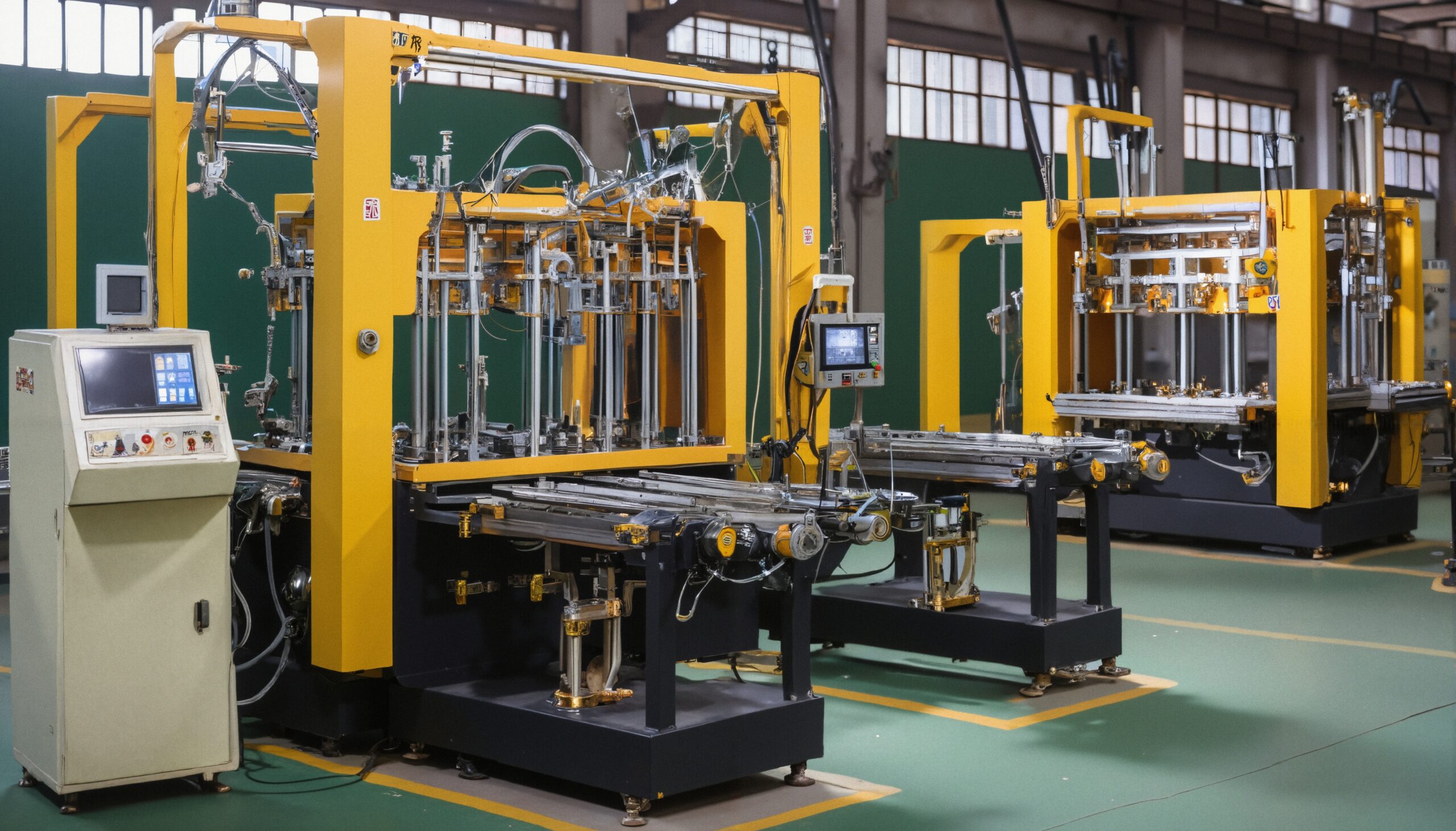 Industrial Machines in Modern Factory