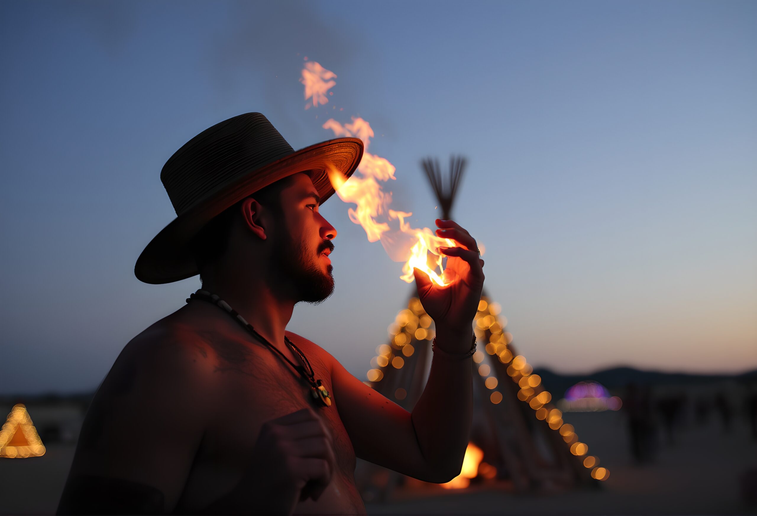 Fire Performer at Twilight Festival