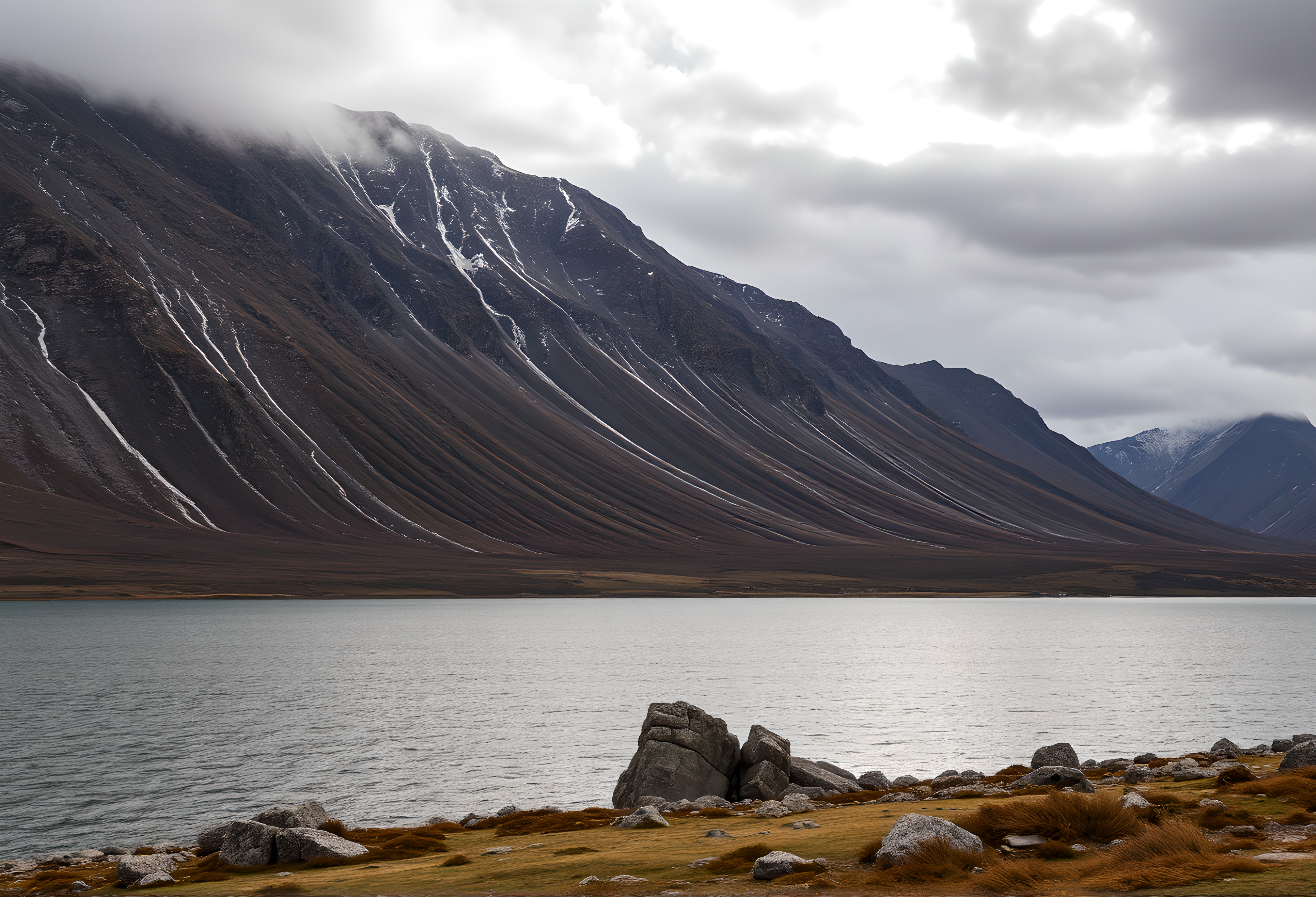 Dramatic Glacial Fjord Landscape