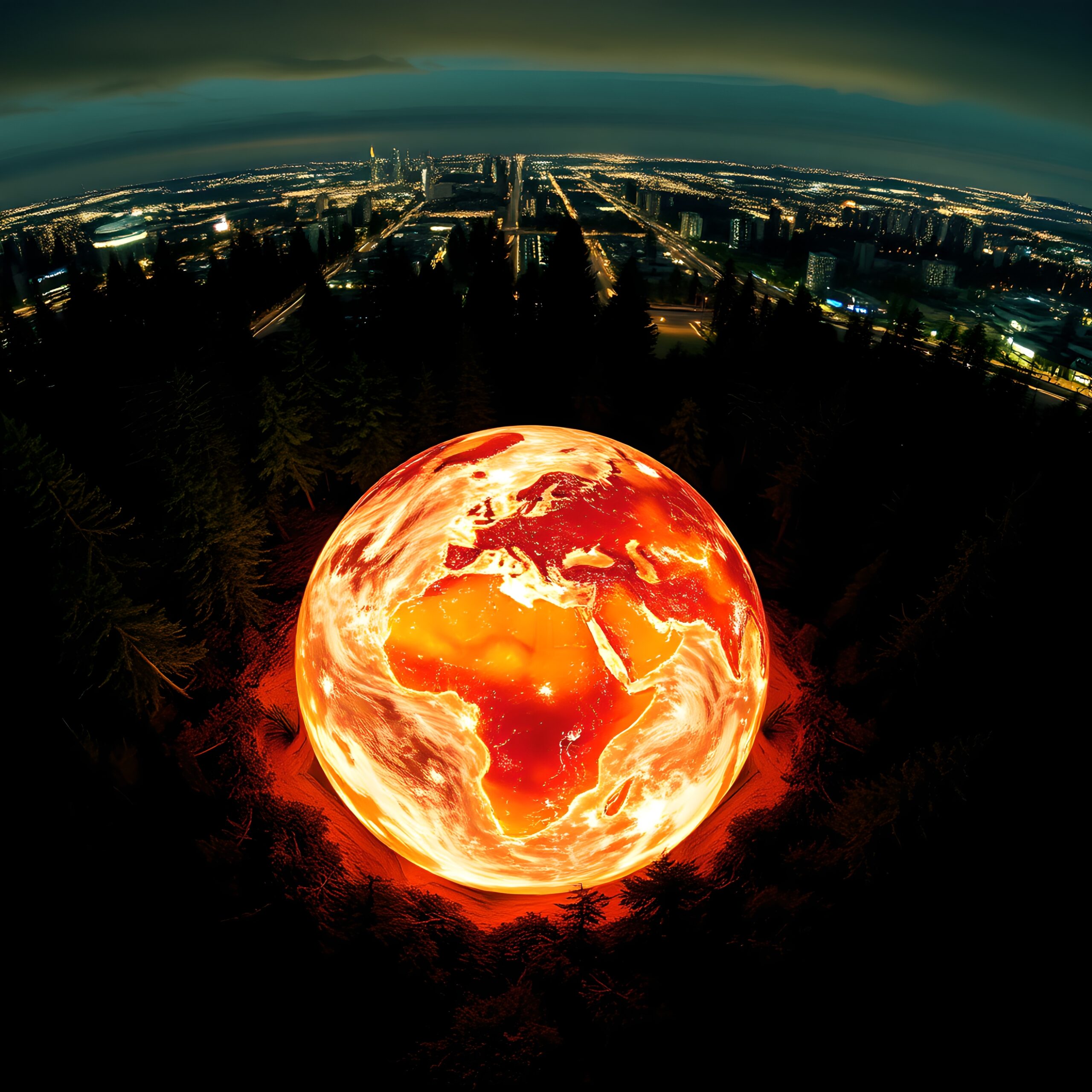 Planet Earth Glows in Forest