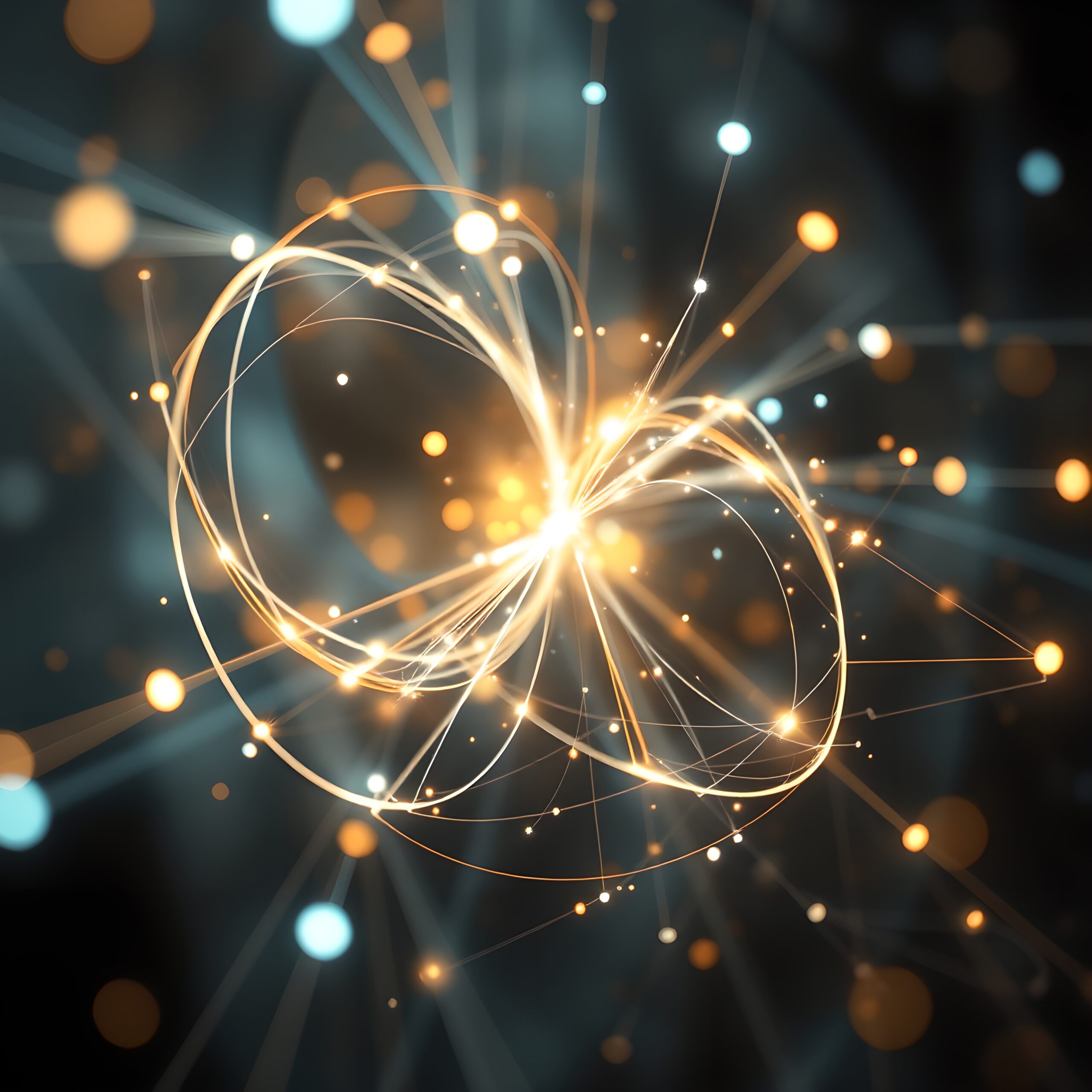 Swirling Cosmic Light Display