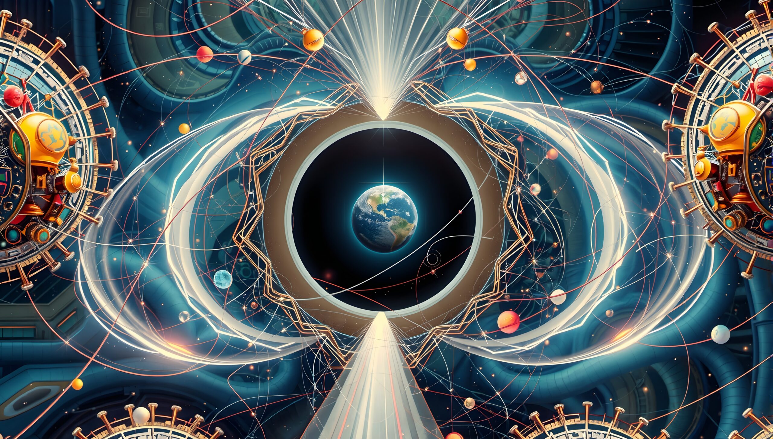 Futuristic Cosmic Technology Artwork