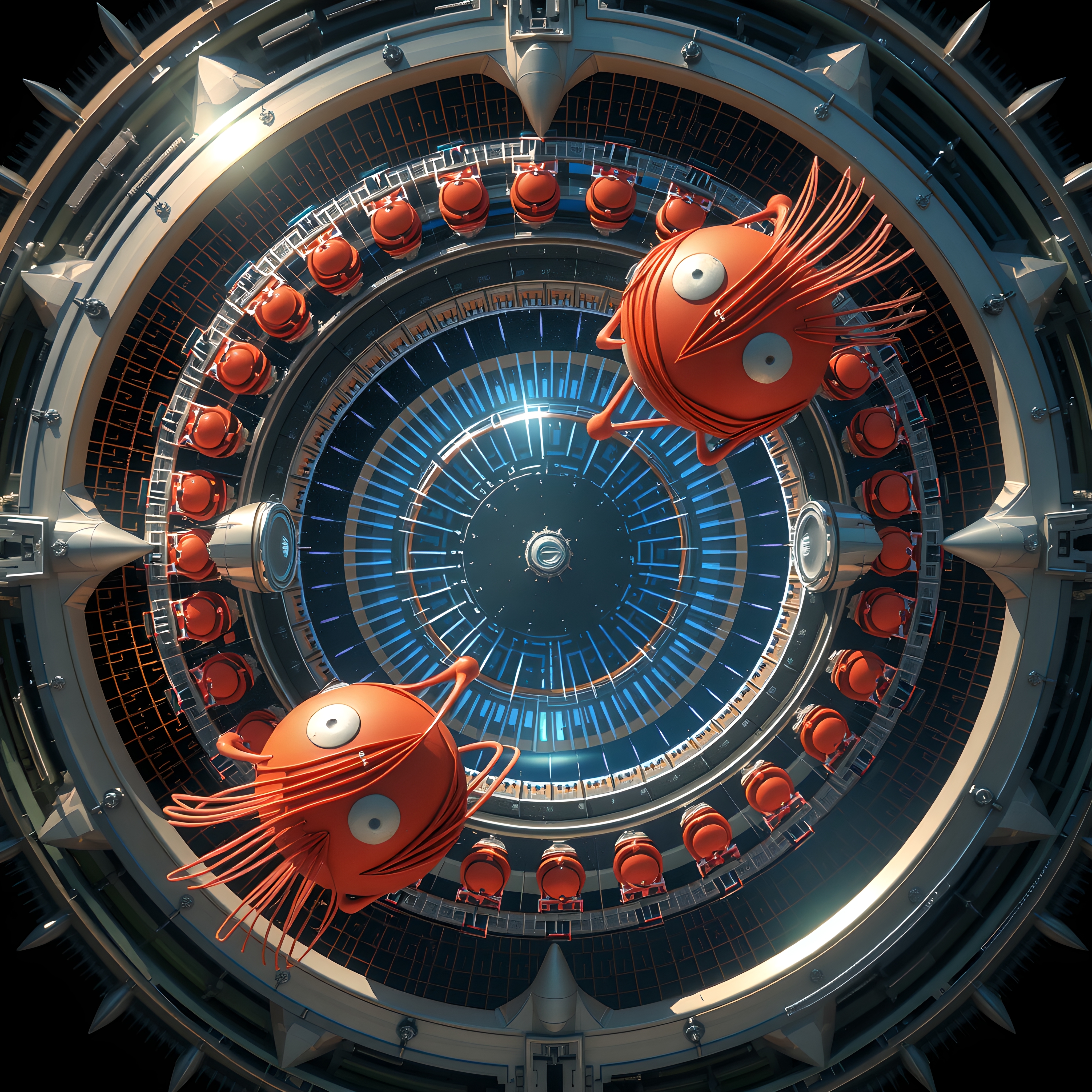 Whimsical Mechanical Futuristic Design