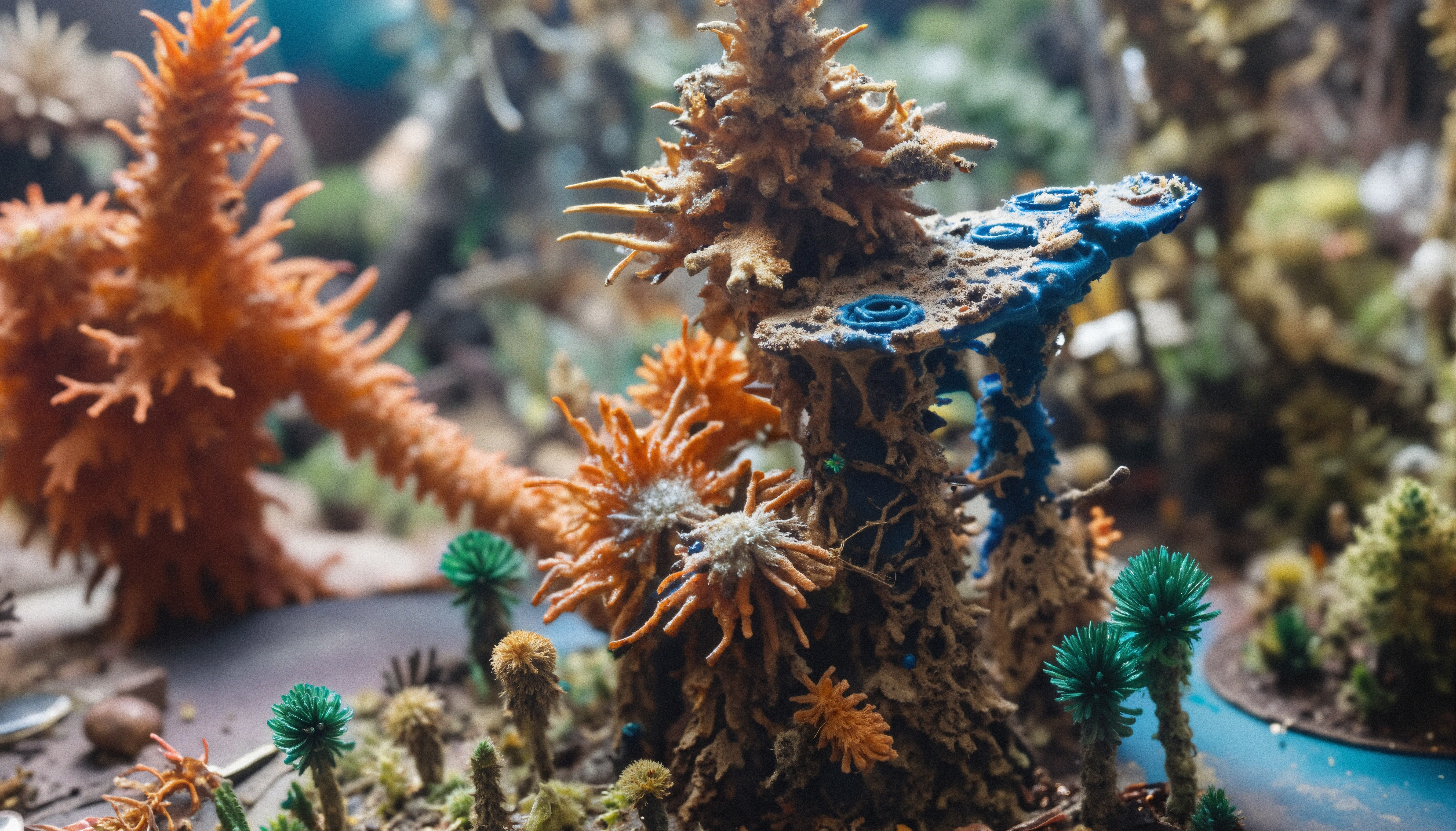 Coral-Inspired Miniature Fantasy World