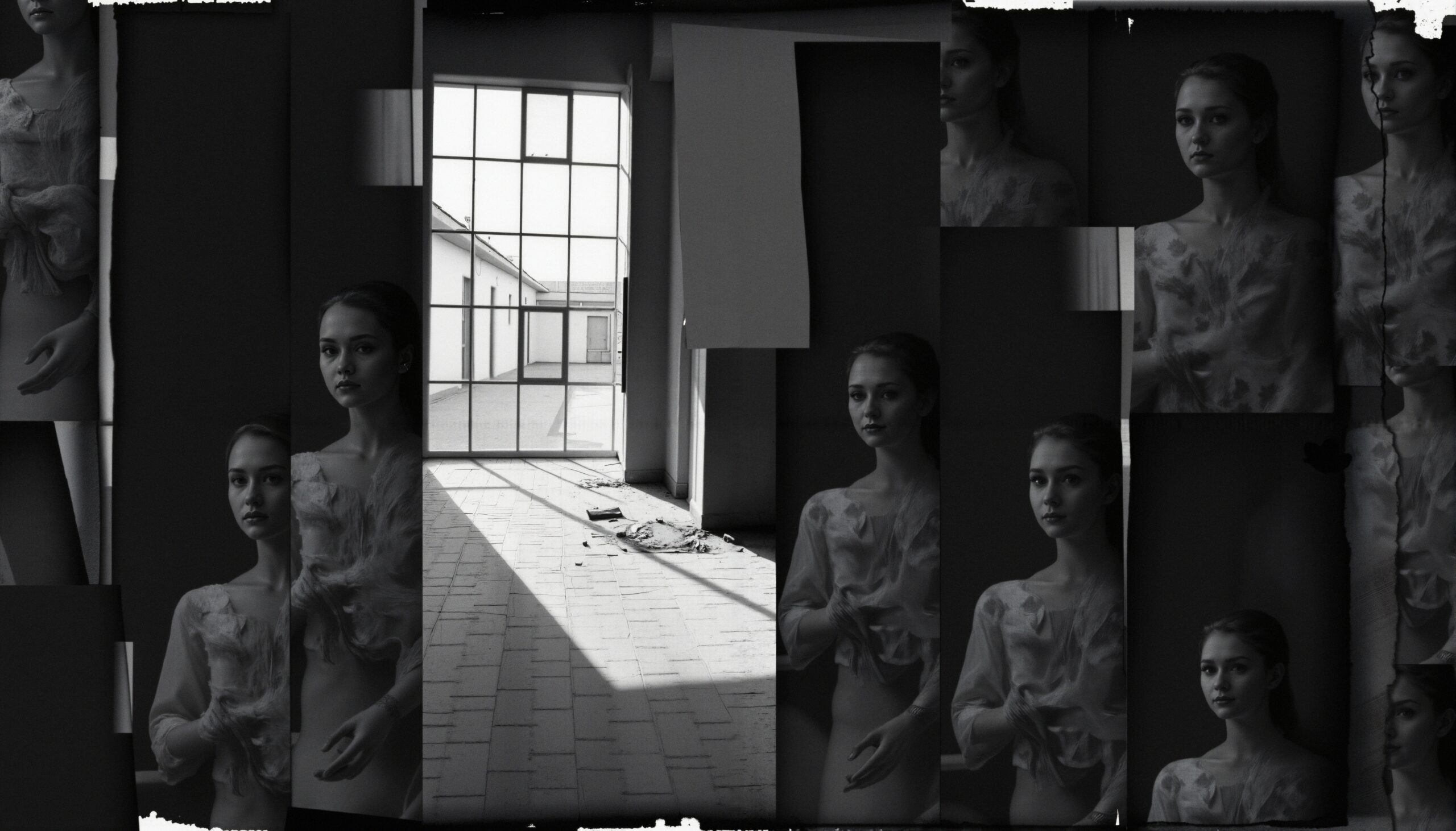 Ethereal Woman Collage Artwork