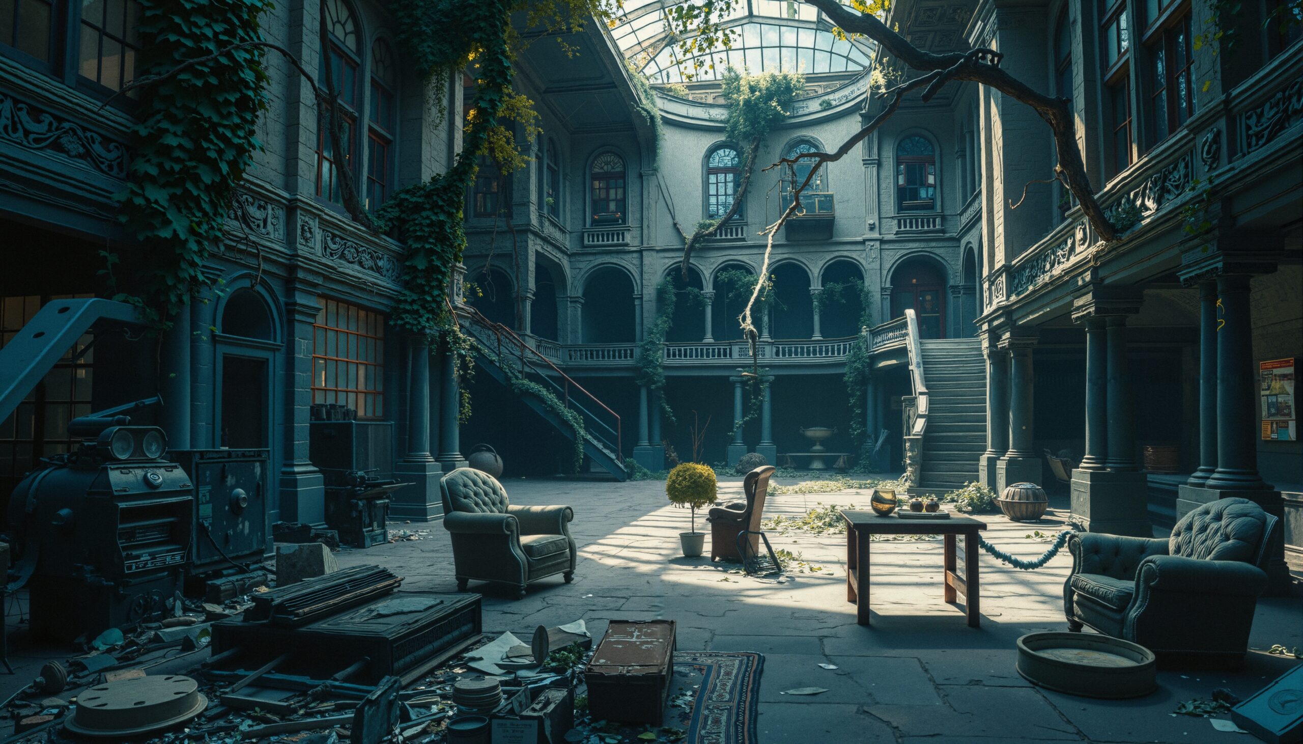 Forgotten Elegance Grand Atrium’s Decay