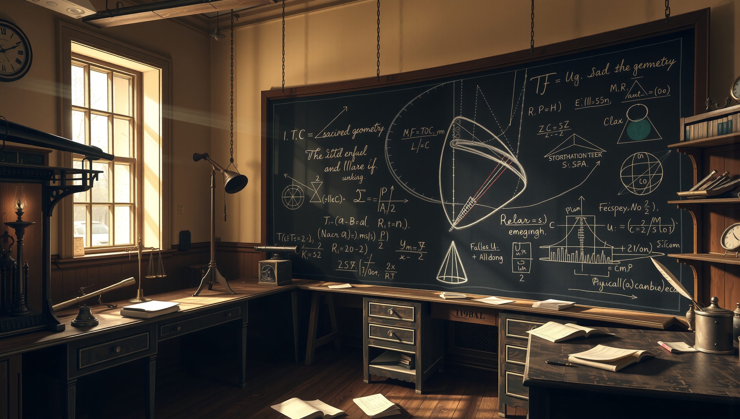 Academic Curiosity of Vintage Classroom