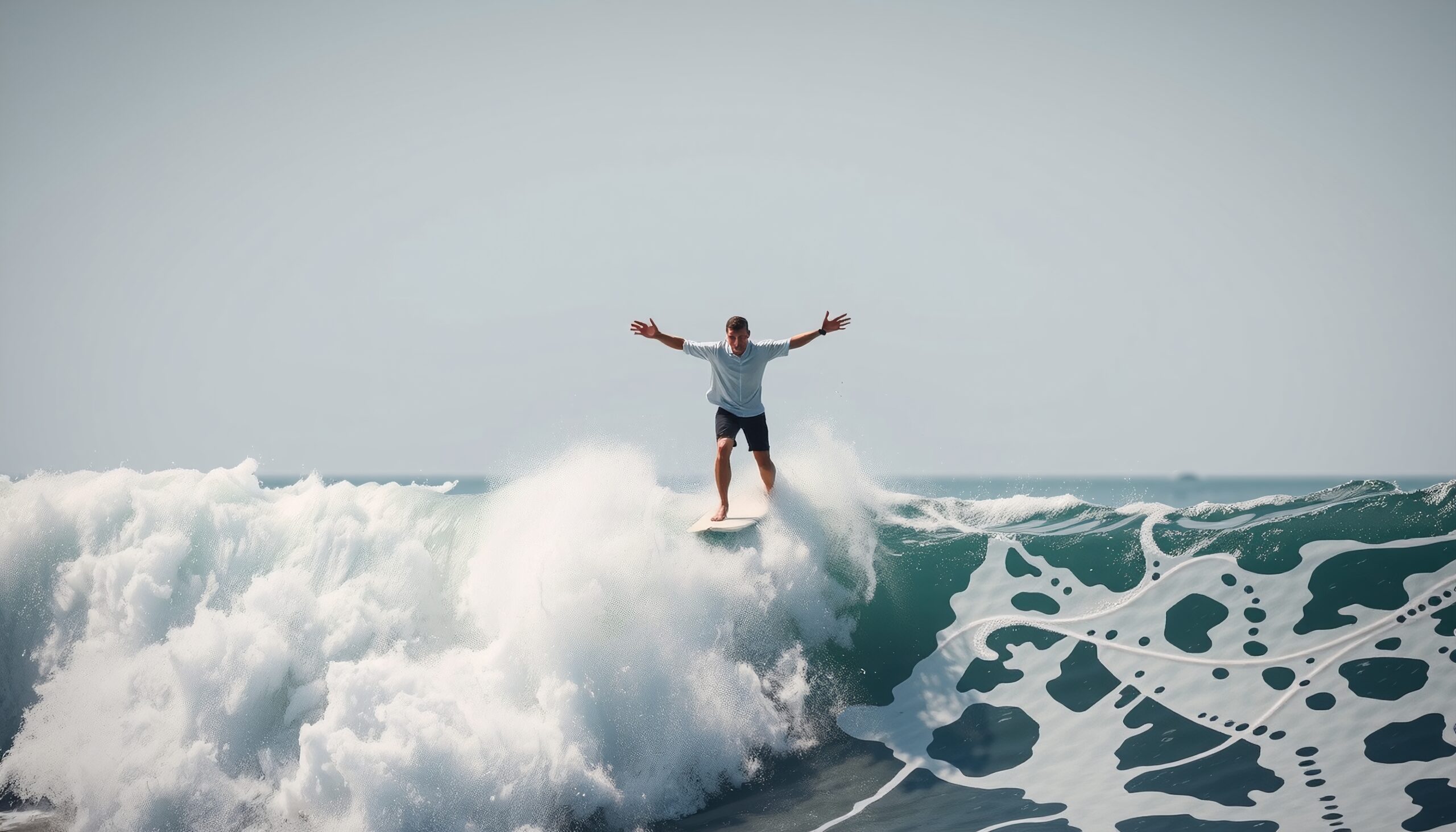 Surfing on a Massive Wave