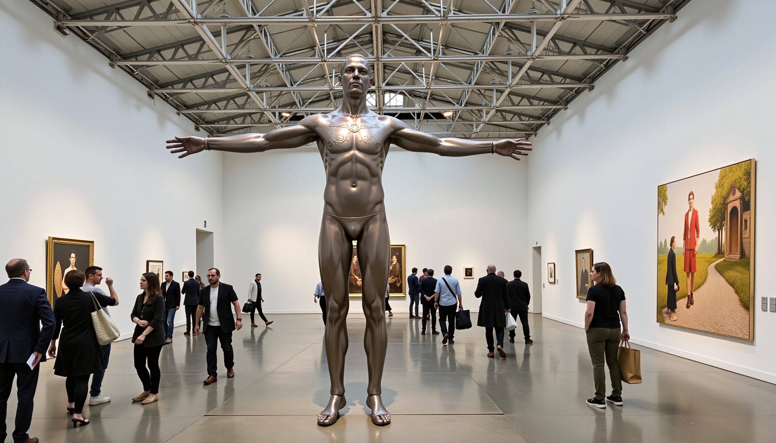 Bronze Man Center Stage