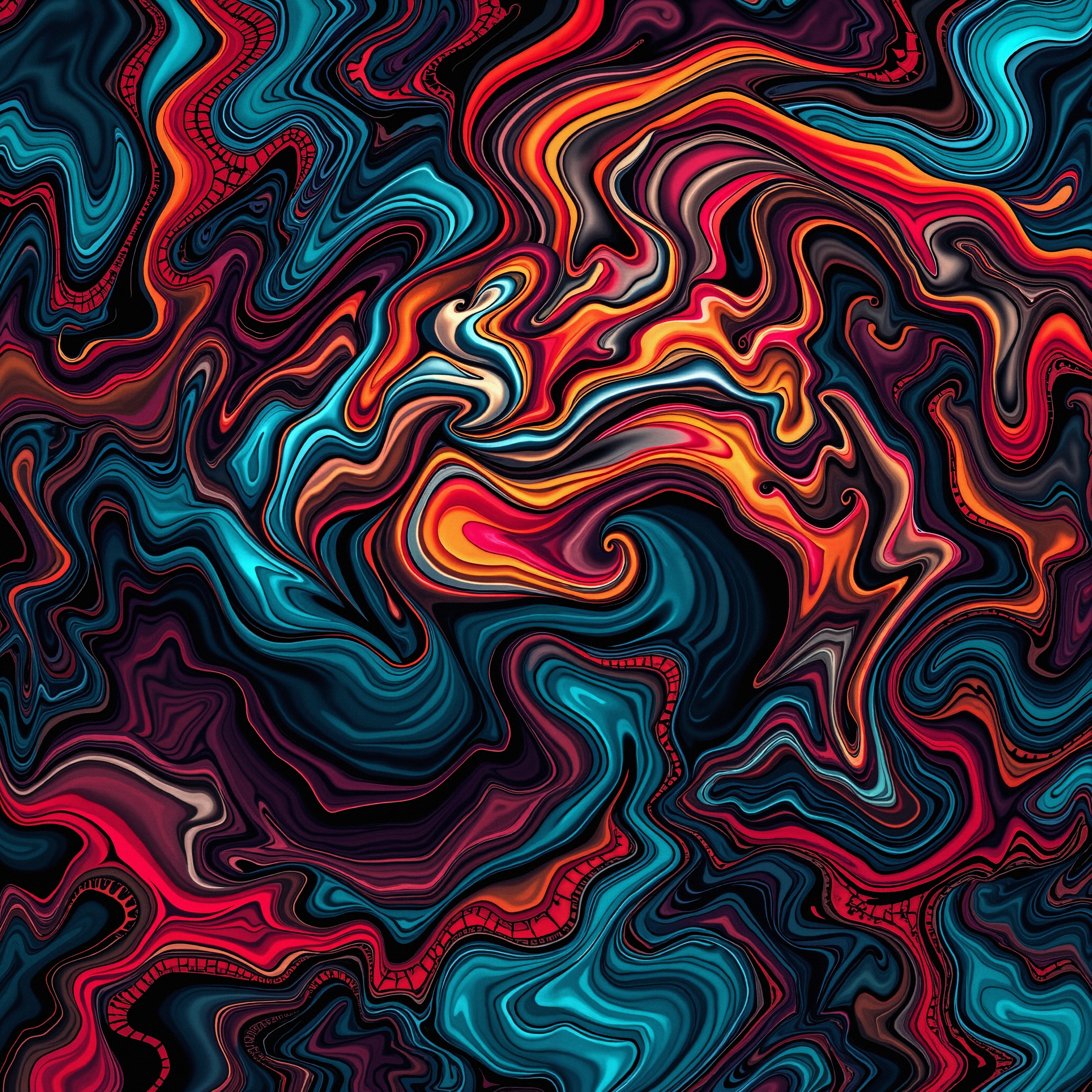Colorful Abstract Swirl Patterns