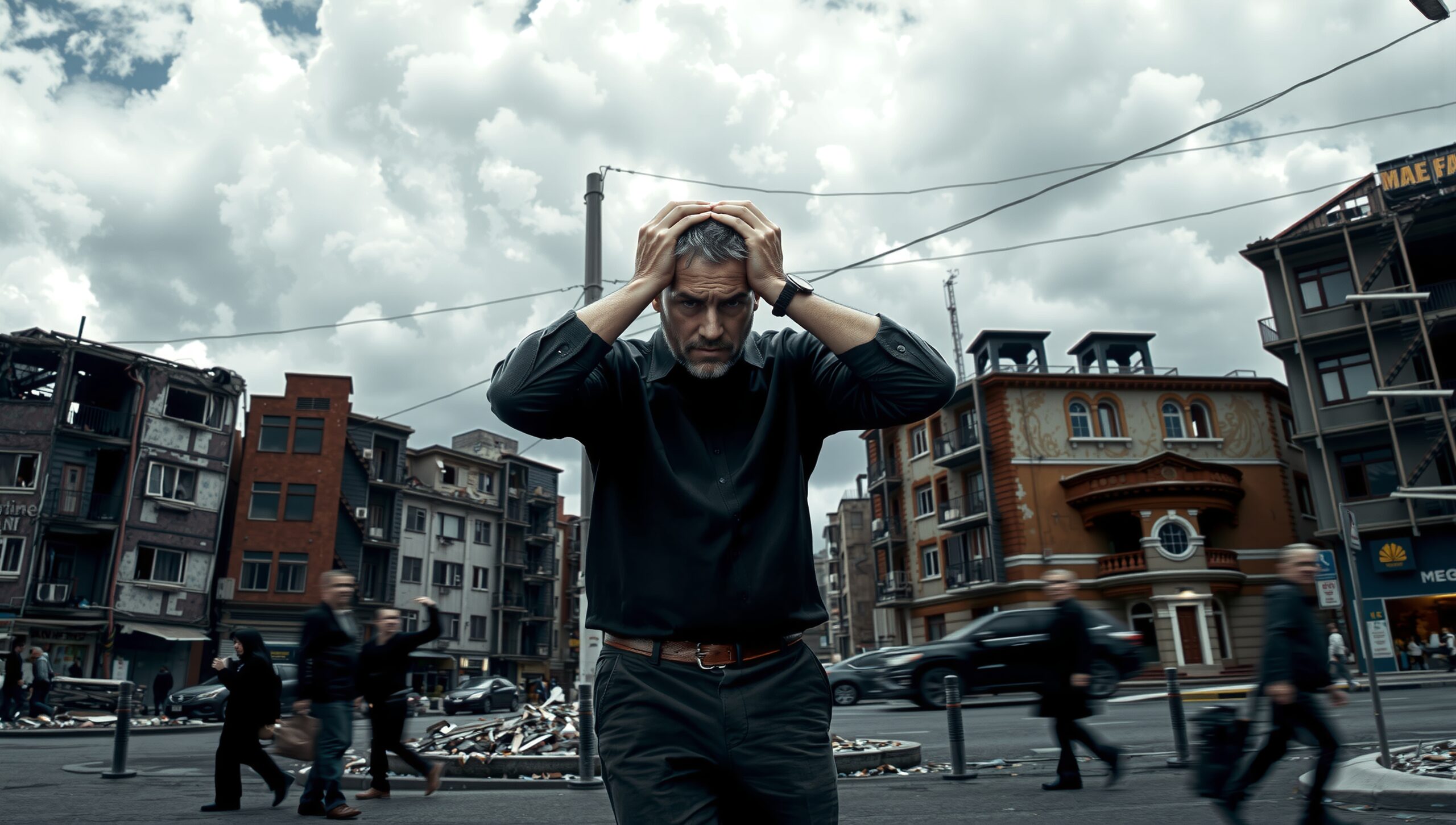 Crisis Amid Urban Ruin