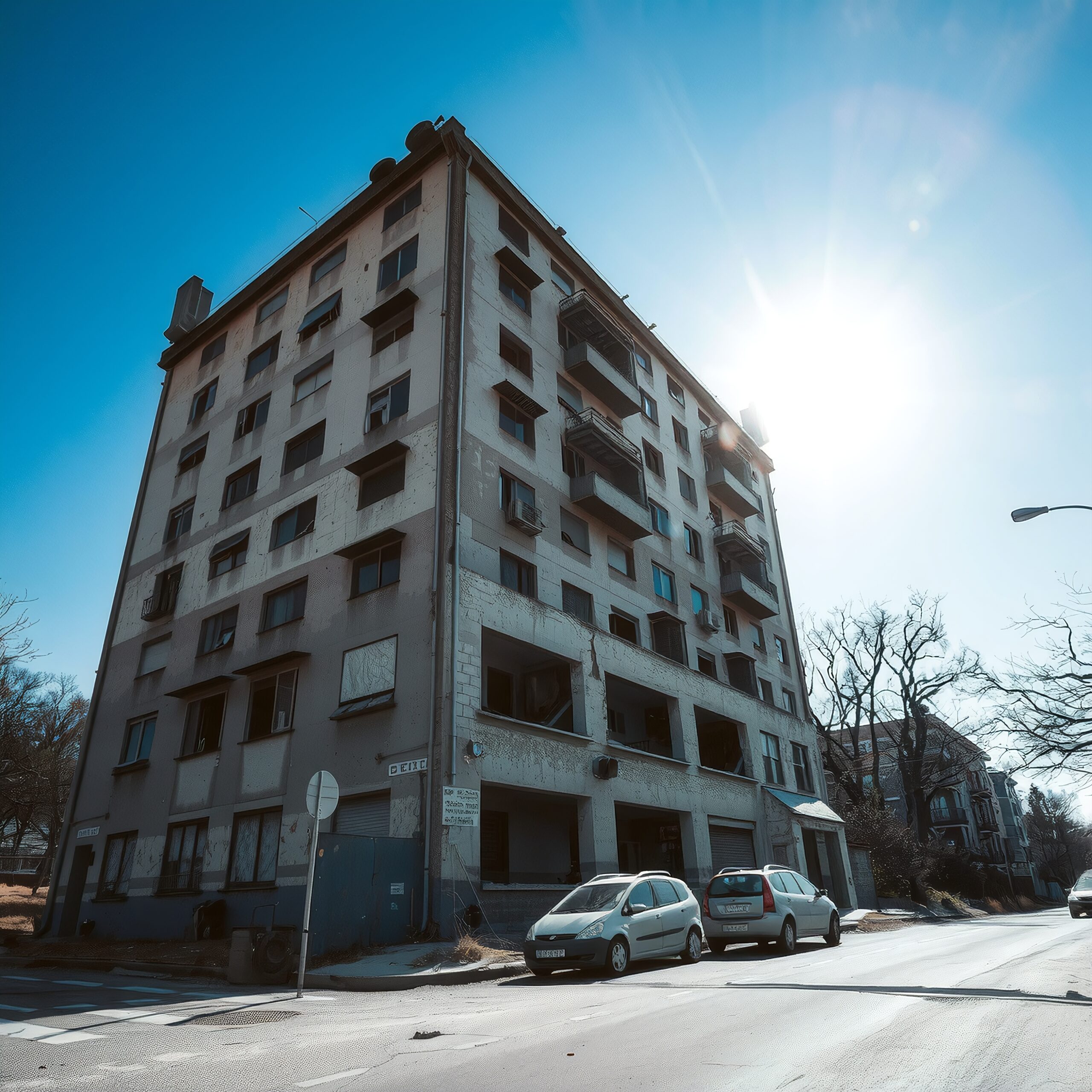 Urban Apartment in Bright Sunlight