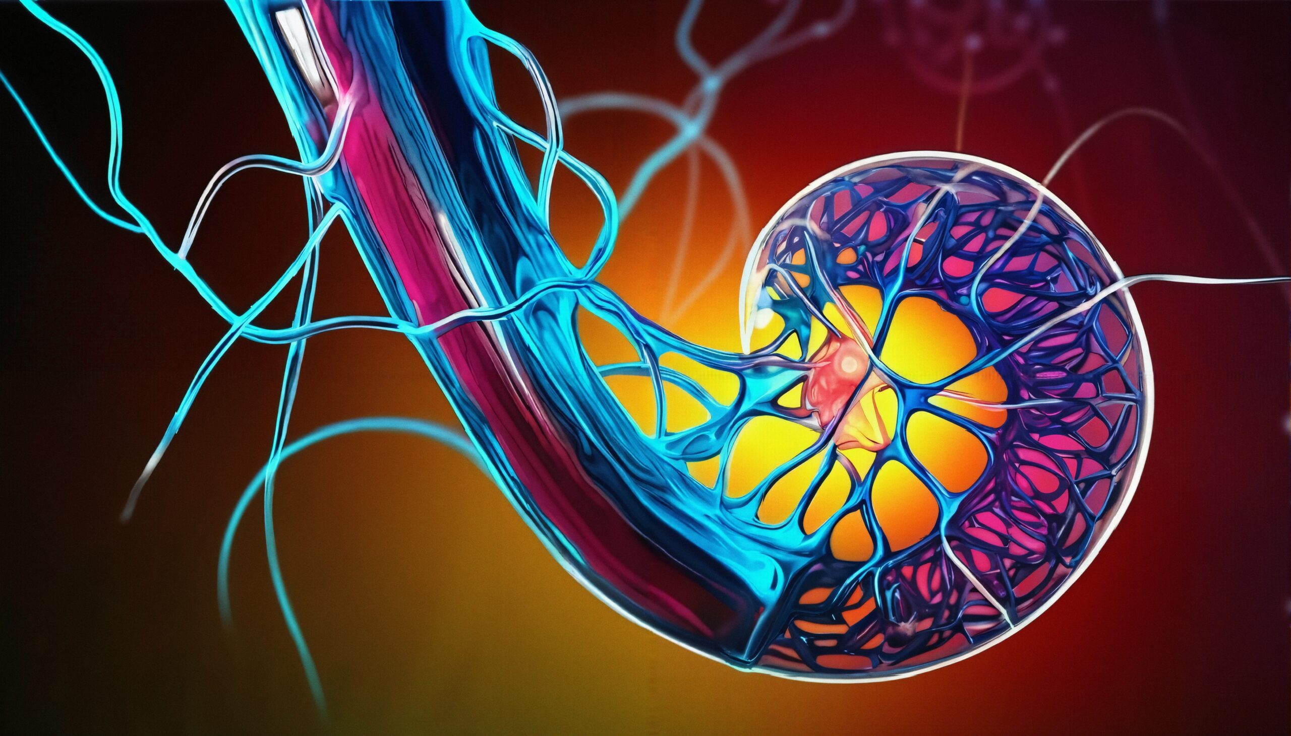 Colorful Abstract of Biological Networks