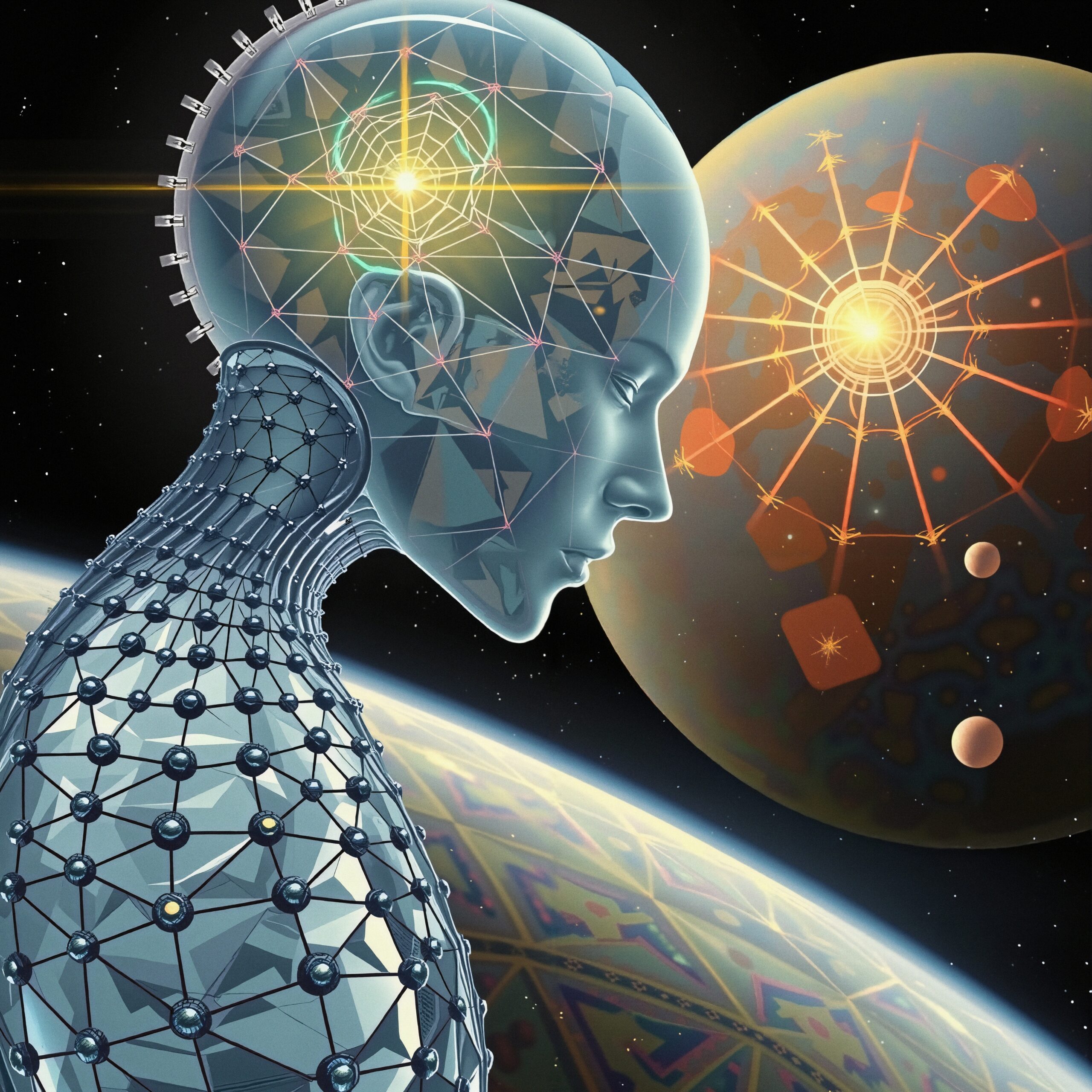 Cosmic Cyborg in Outer Space