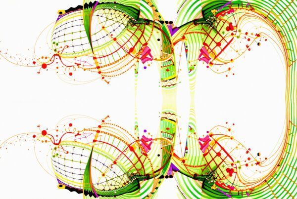 Vibrant Symmetrical Abstract Design