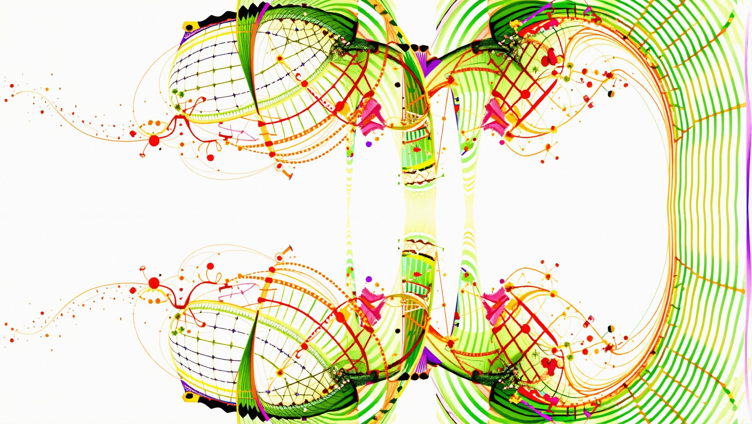 Vibrant Symmetrical Abstract Design