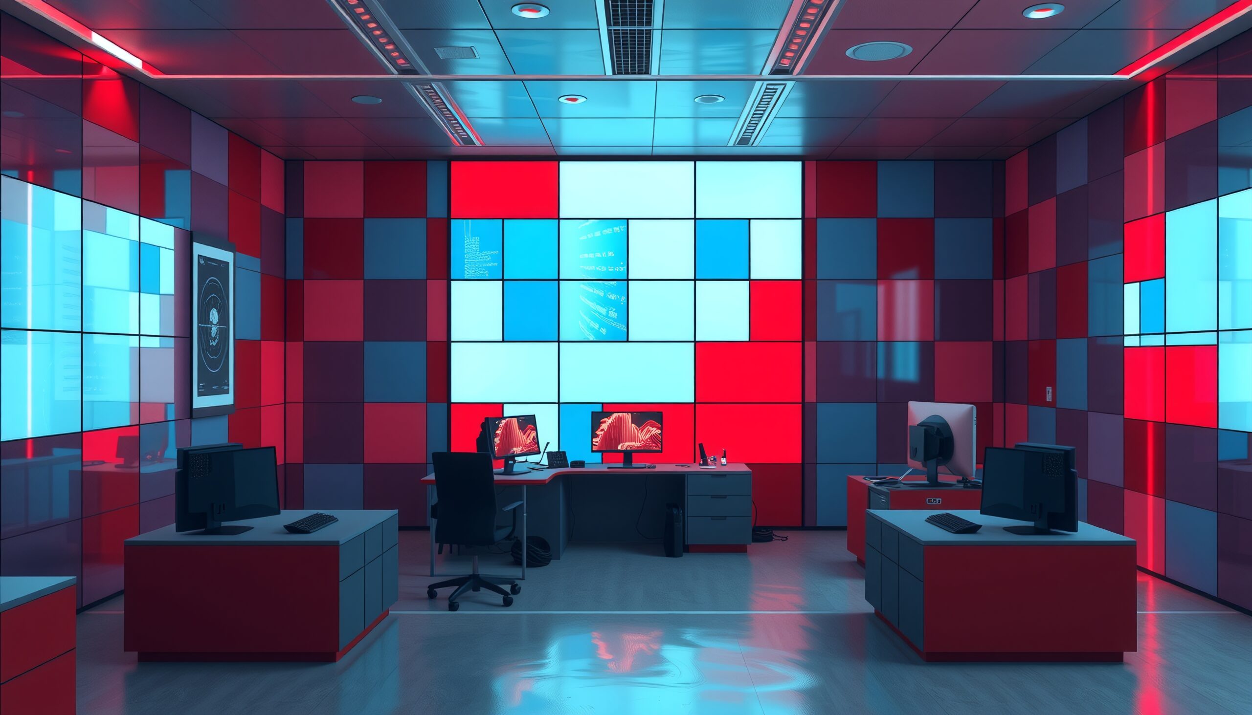 Futuristic Tech Control Room