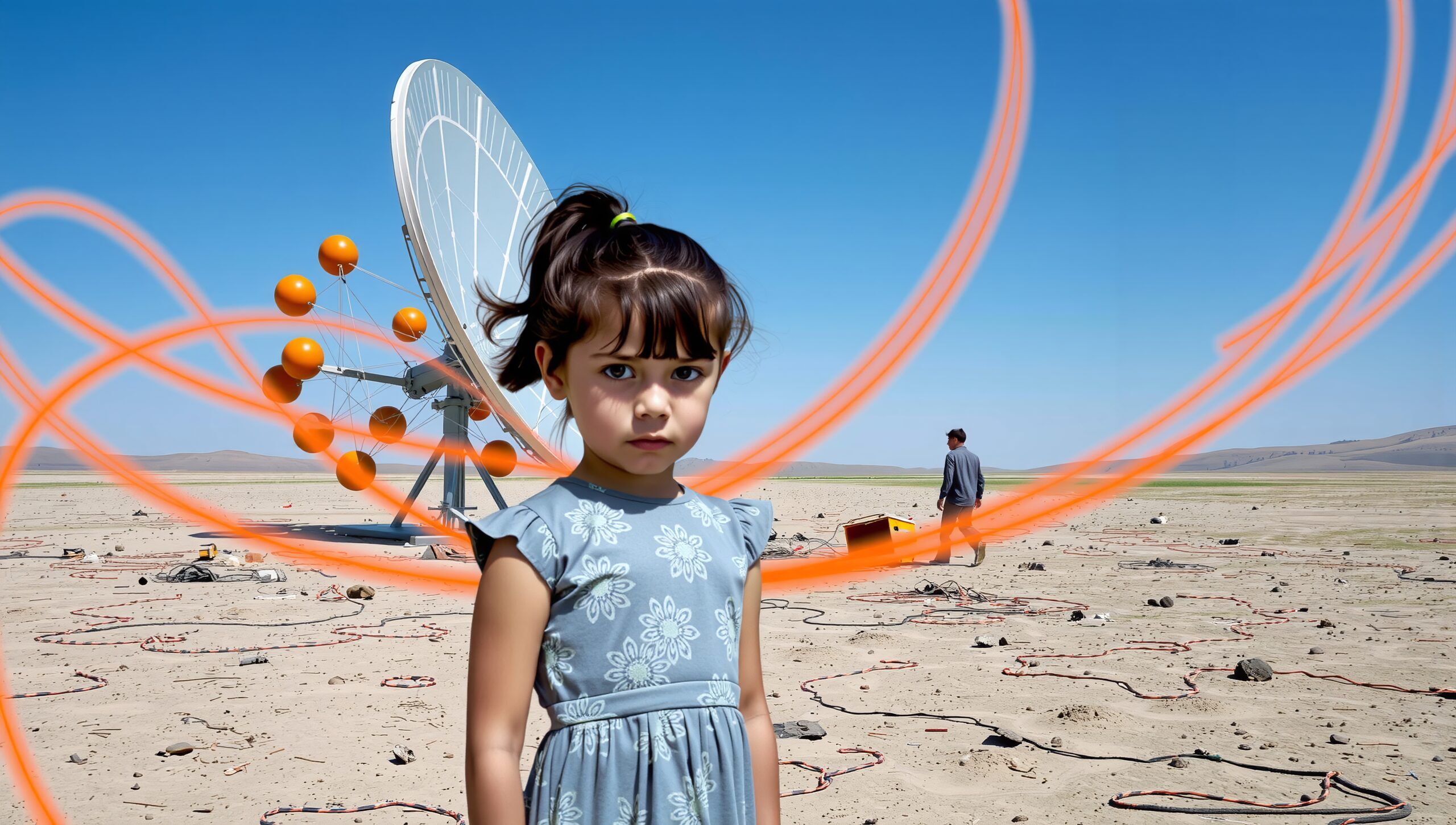 A Child and Futuristic Technology