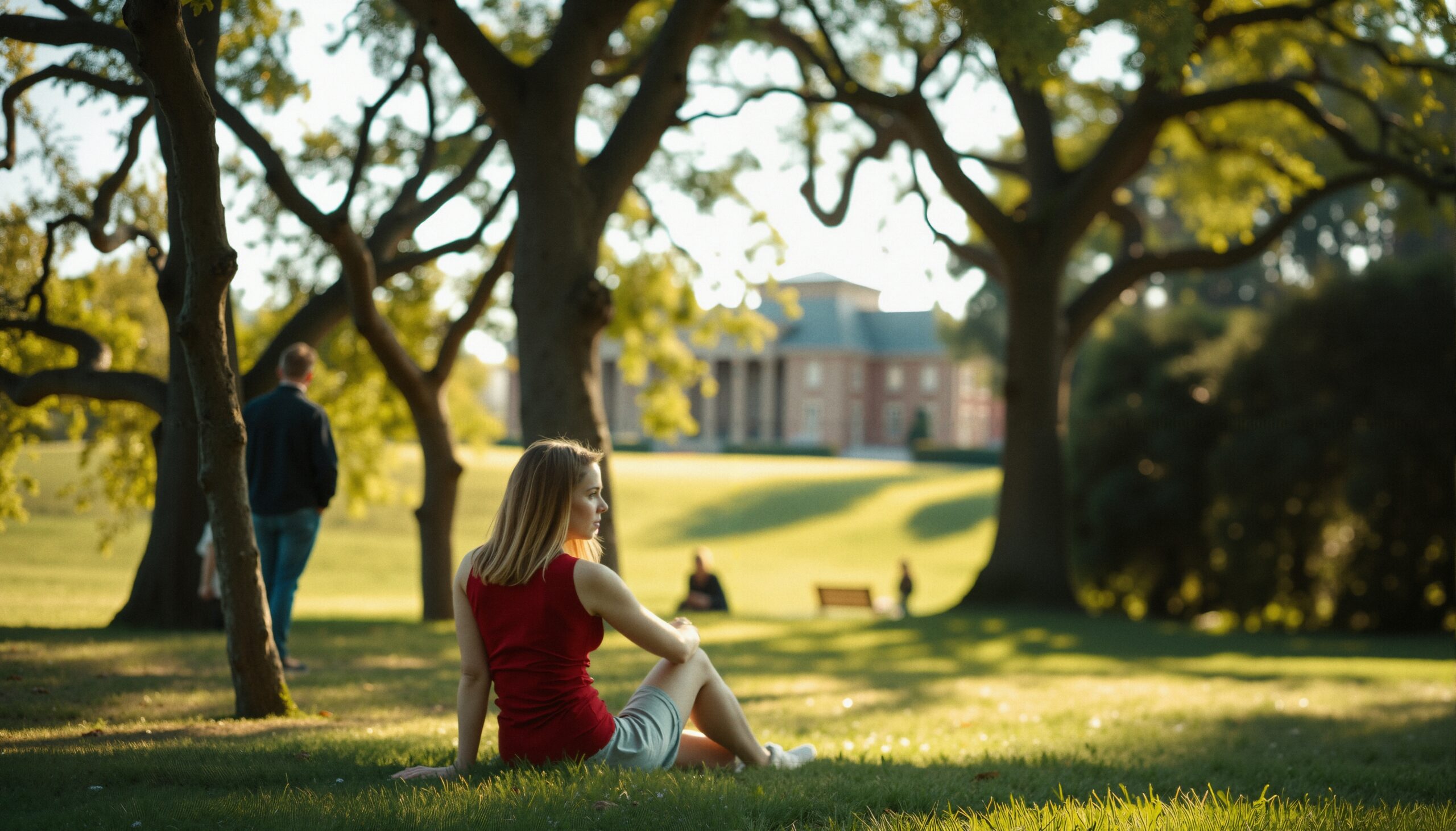 Afternoon Relaxation in Sunlit Park