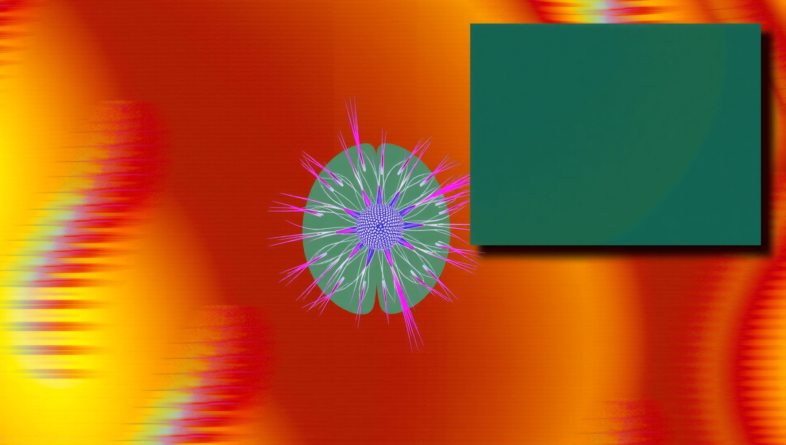 Abstract Digital Design with Orange Gradient