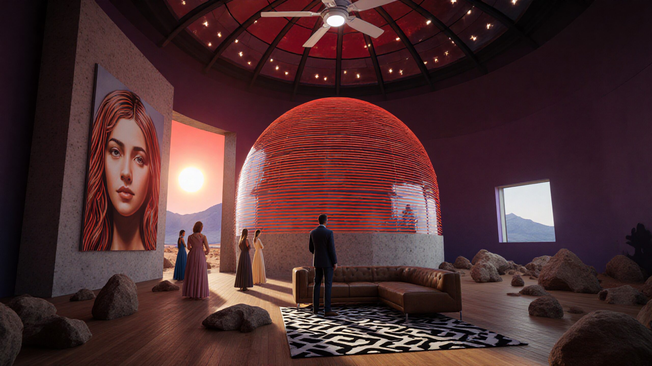 Futuristic Dome Interior Design