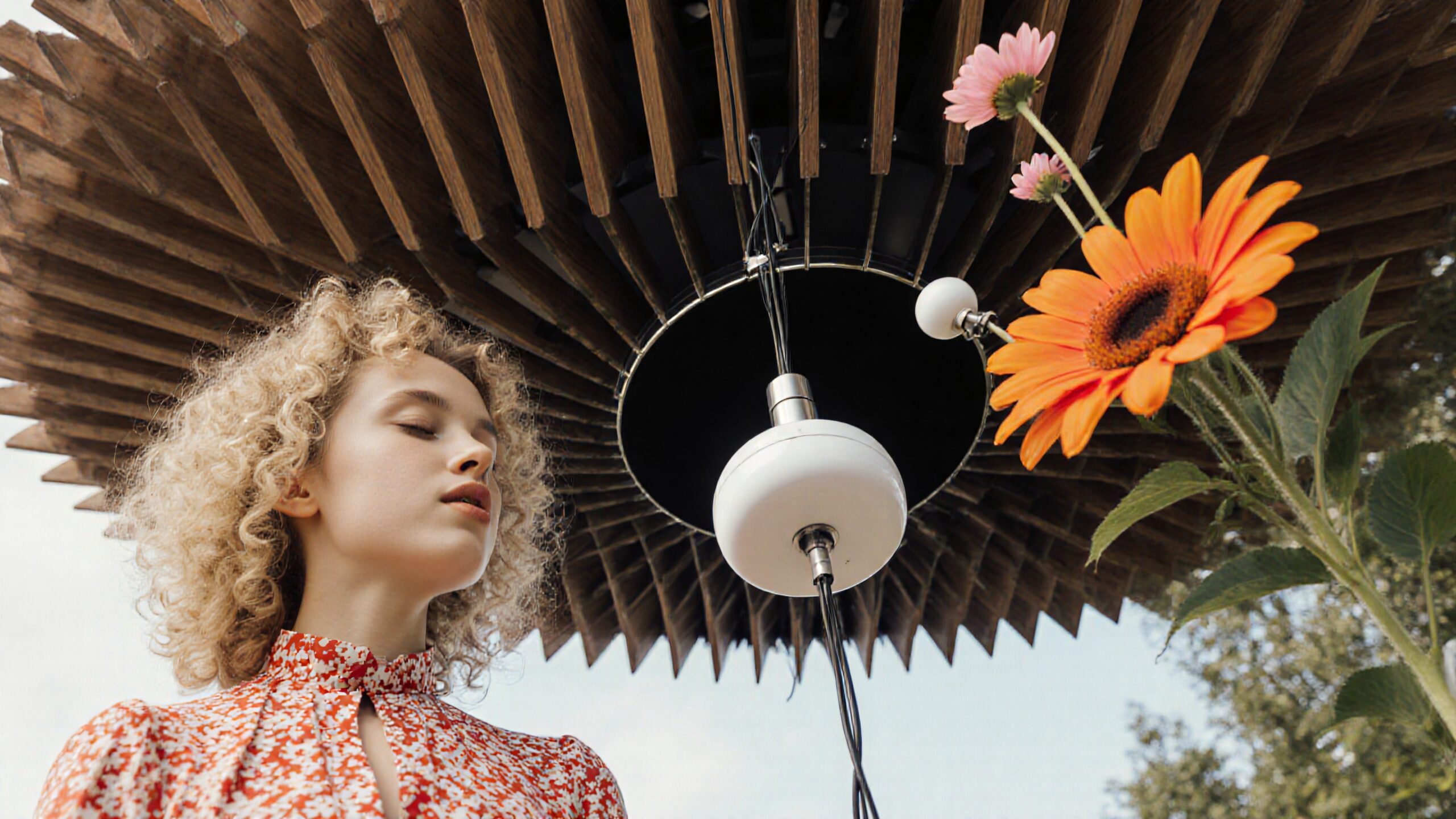 Nature Meets Modern Art Installation