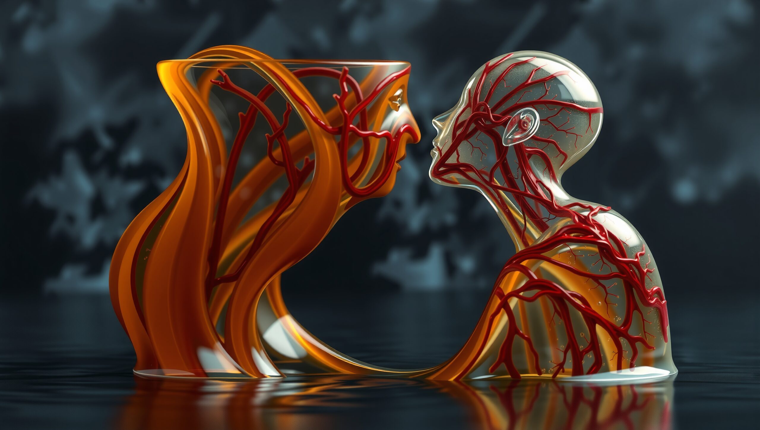 Abstract Connection of Human Figures