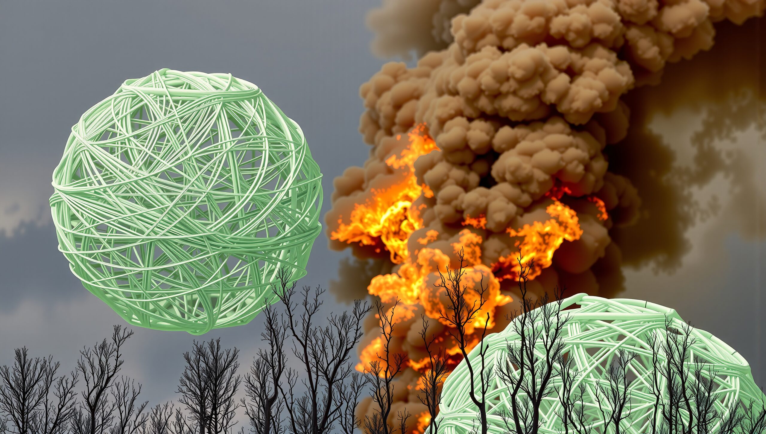 Fiery Chaos and Serenity Collide