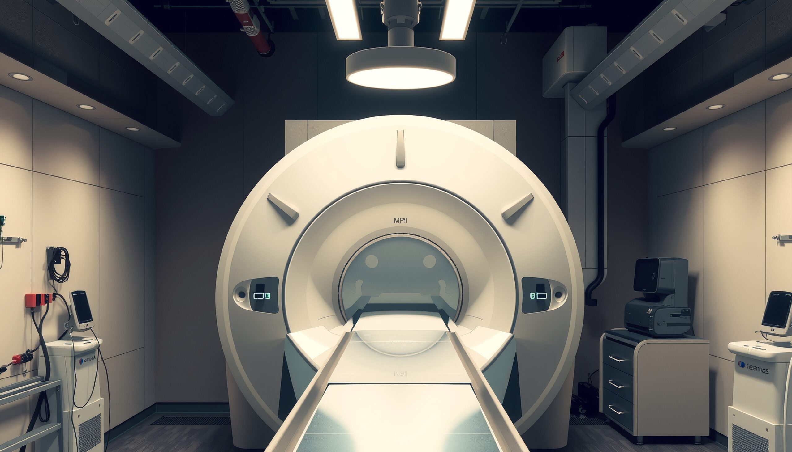 Modern MRI machine in clinic